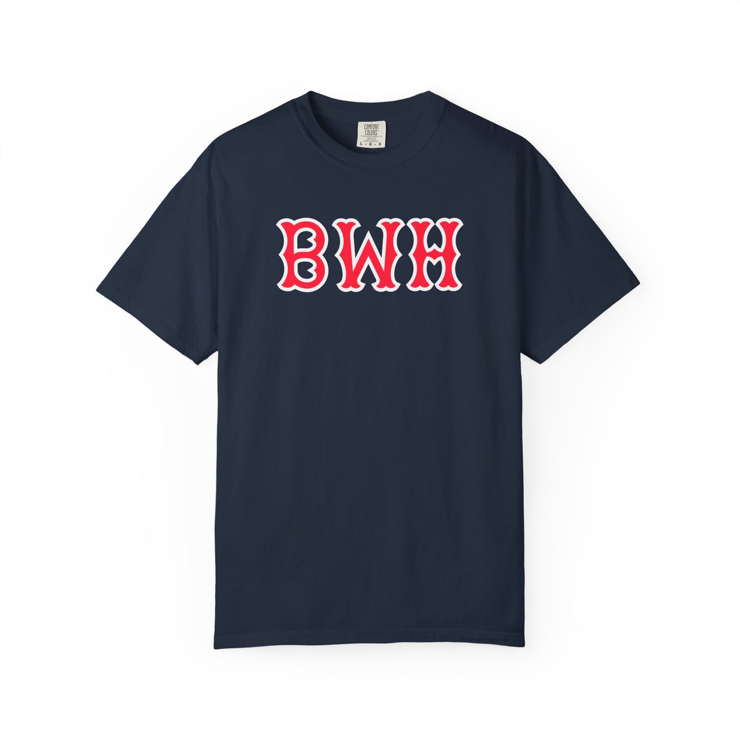 BWH SOX LETTERS TEE