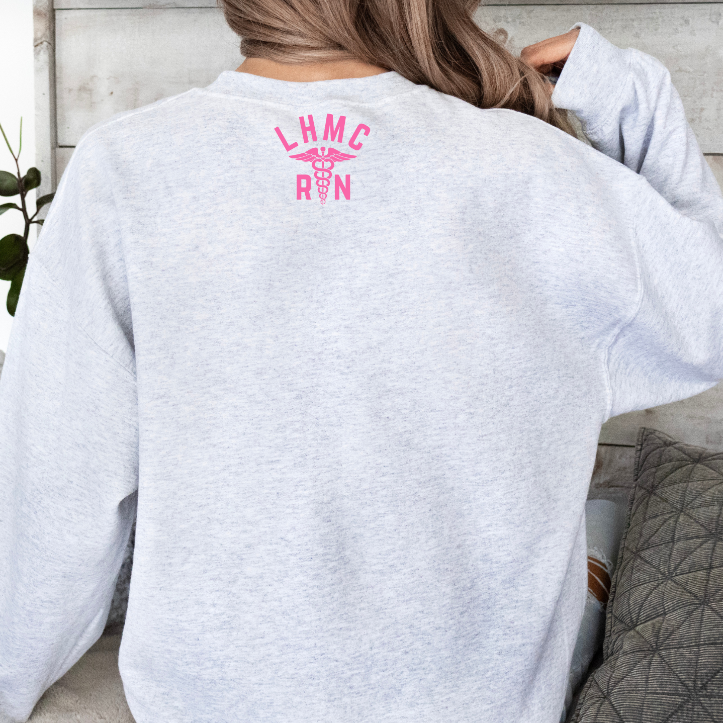 PINK LHMC - EMERGENCY CREWNECK