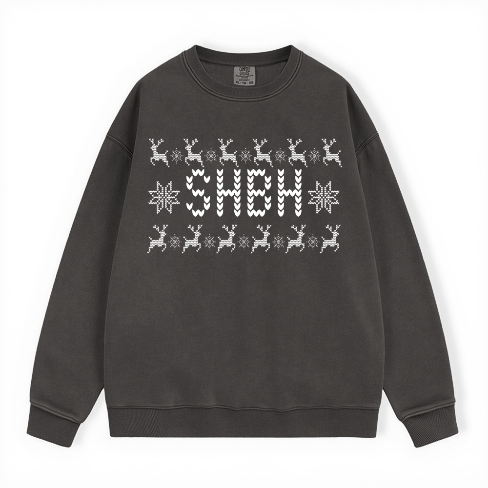 SHBH UGLY SWEATER COMFORT COLORS CREWNECK