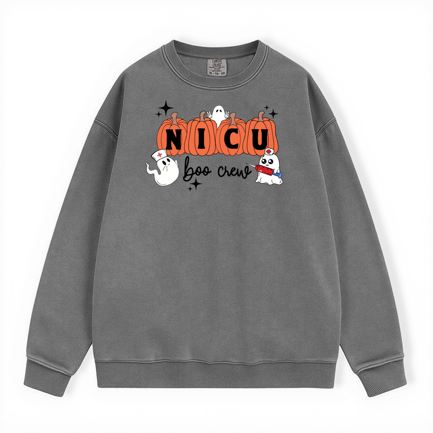 NICU BOO CREW CREWNECK