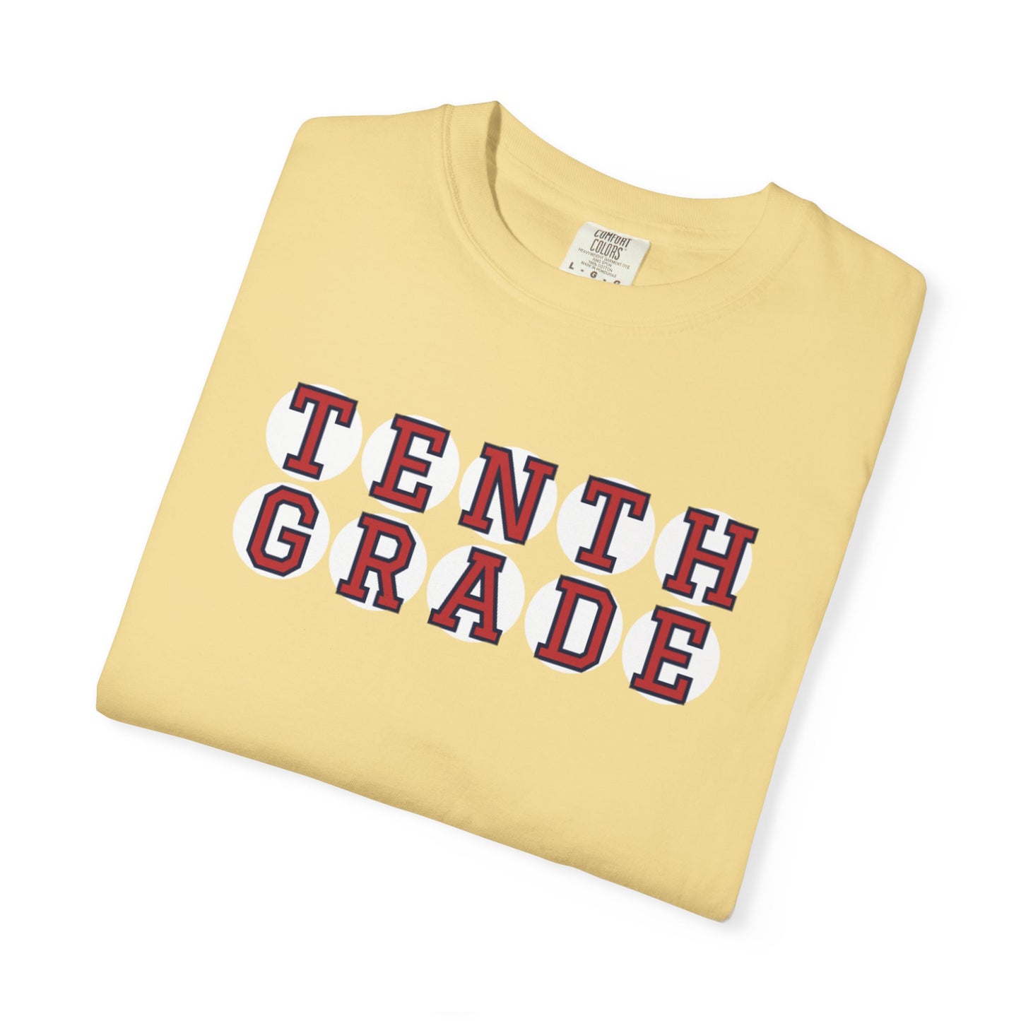 TENTH GRADE RED PLAYER LETTERS T-SHIRT