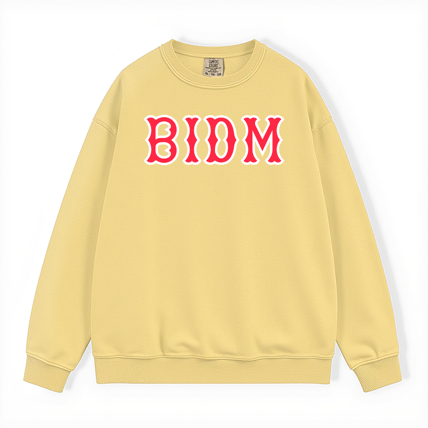 BIDM SOX LETTERS CREWNECK