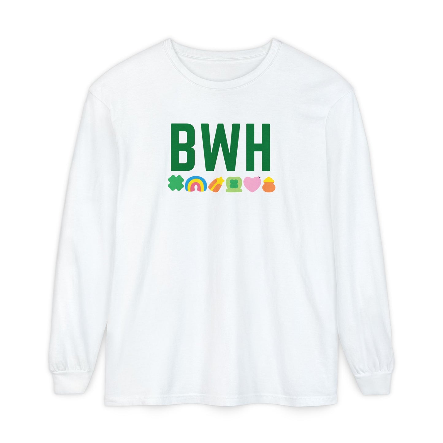 WHITE BWH LUCKY CHARMS LONG SLEEVE