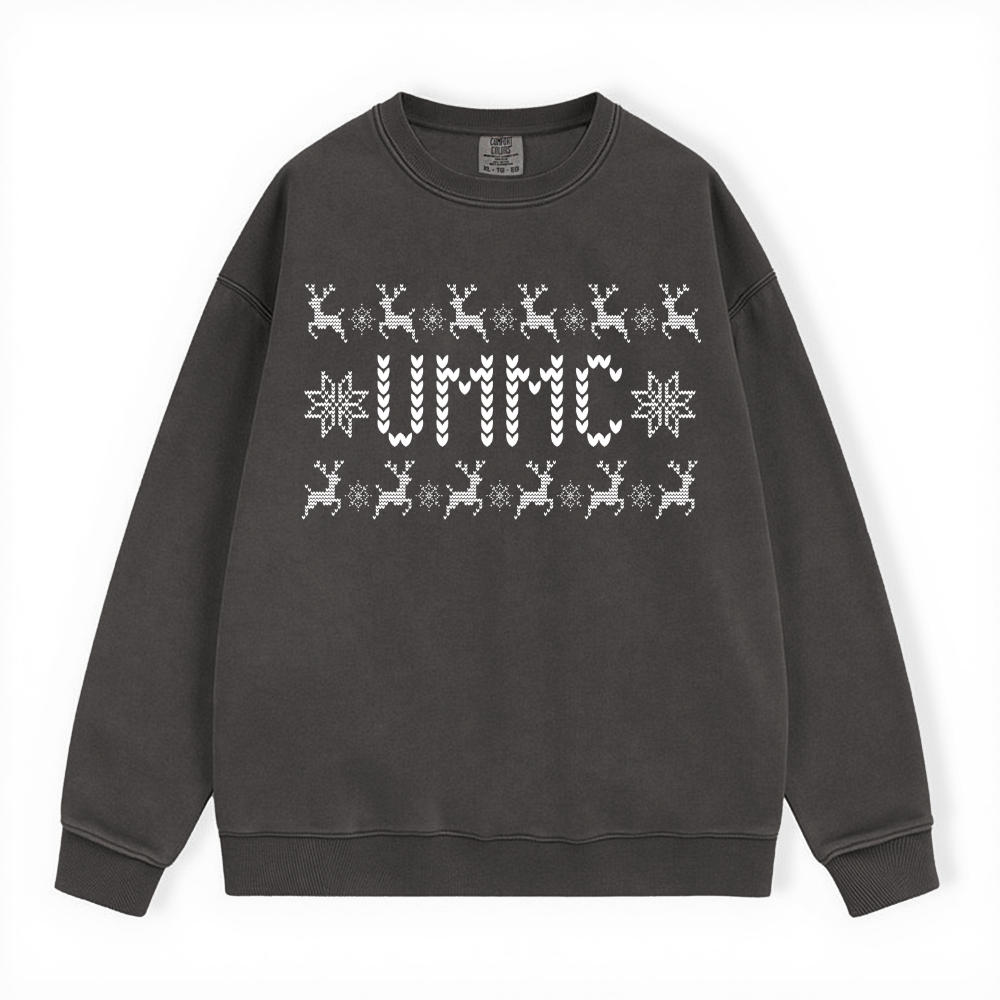 UMMC UGLY SWEATER COMFORT COLORS CREWNECK