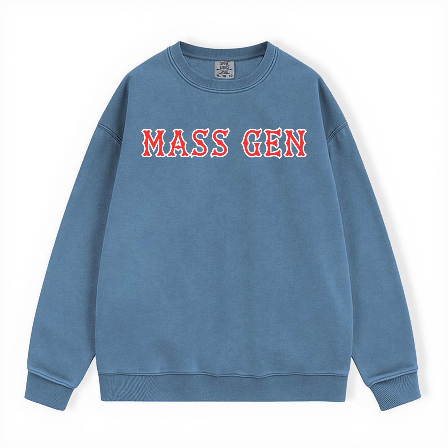MASS GEN SOX LETTERS CREWNECK