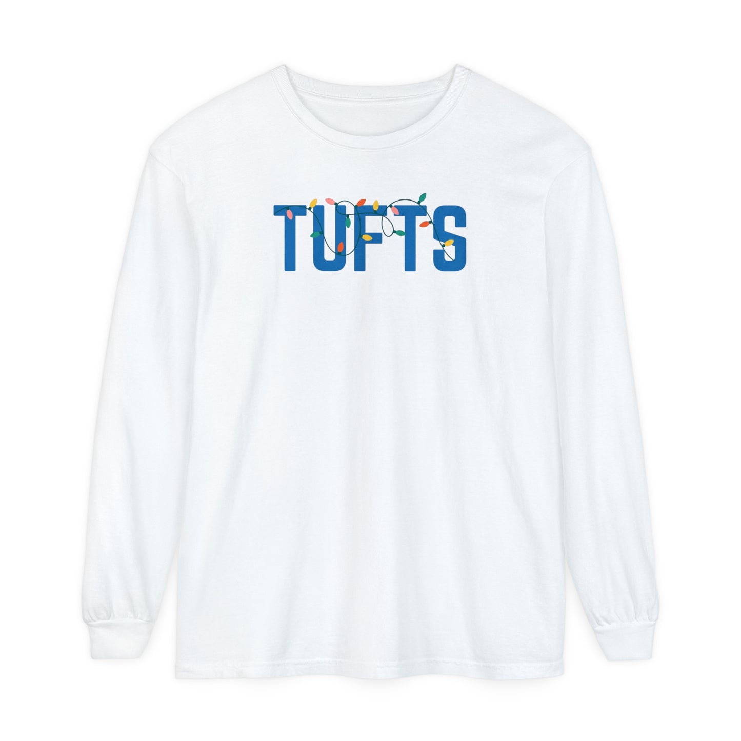 TUFTS HOLIDAY LIGHTS LONG SLEEVE - WHITE
