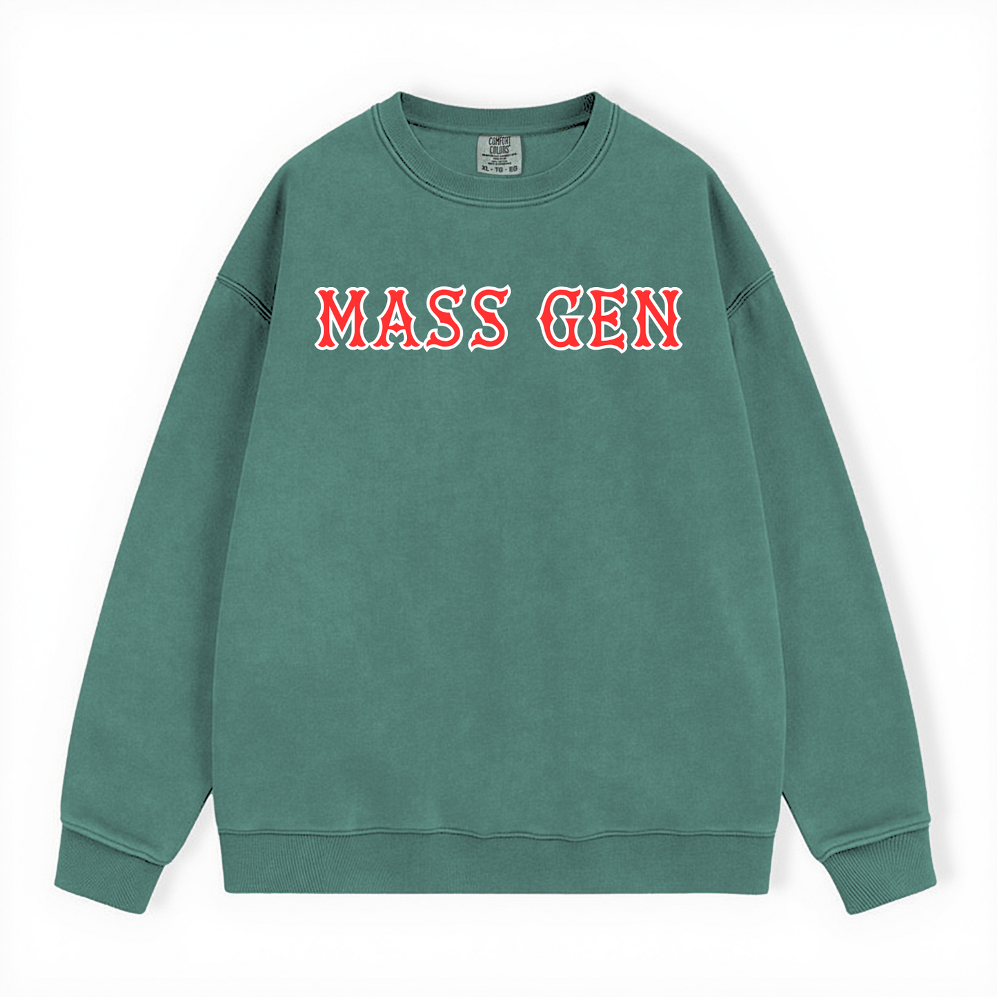 MASS GEN SOX LETTERS CREWNECK