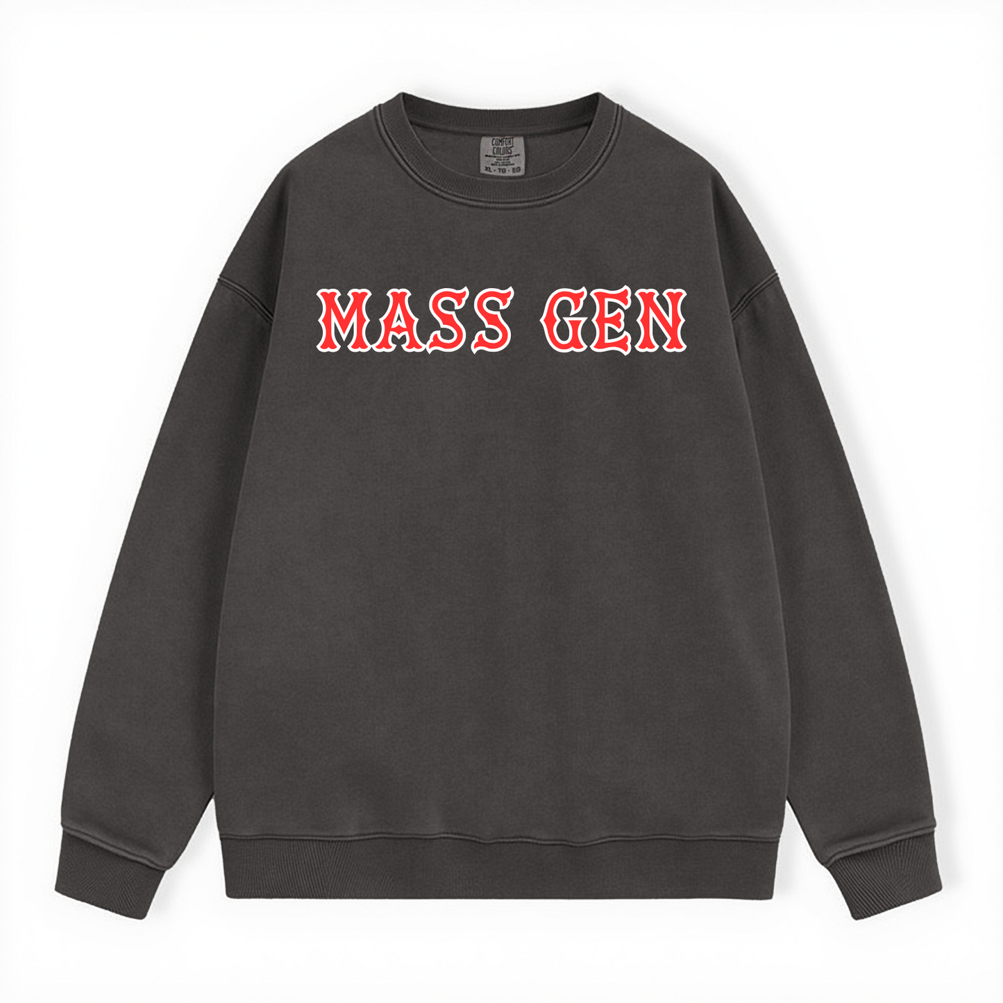 MASS GEN SOX LETTERS CREWNECK