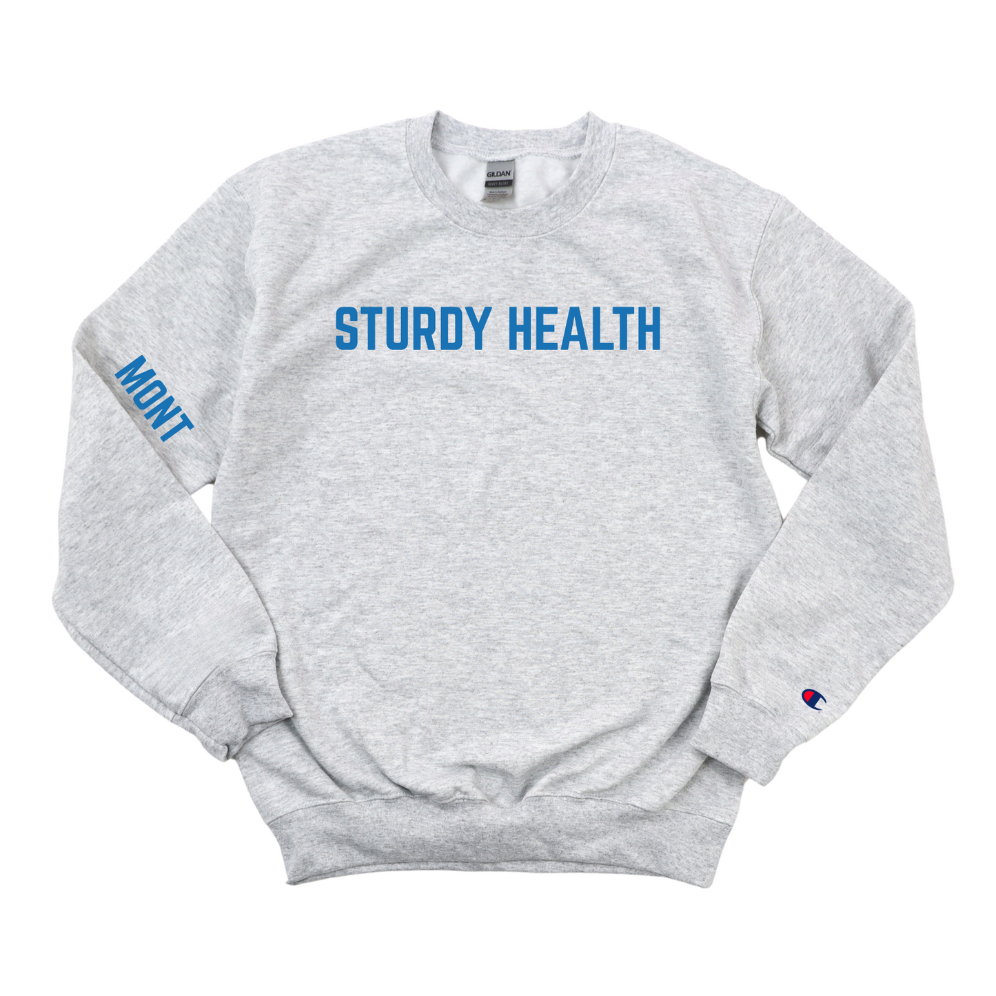 ROYAL BLUE STURDY MONT CHAMPION CREWNECK