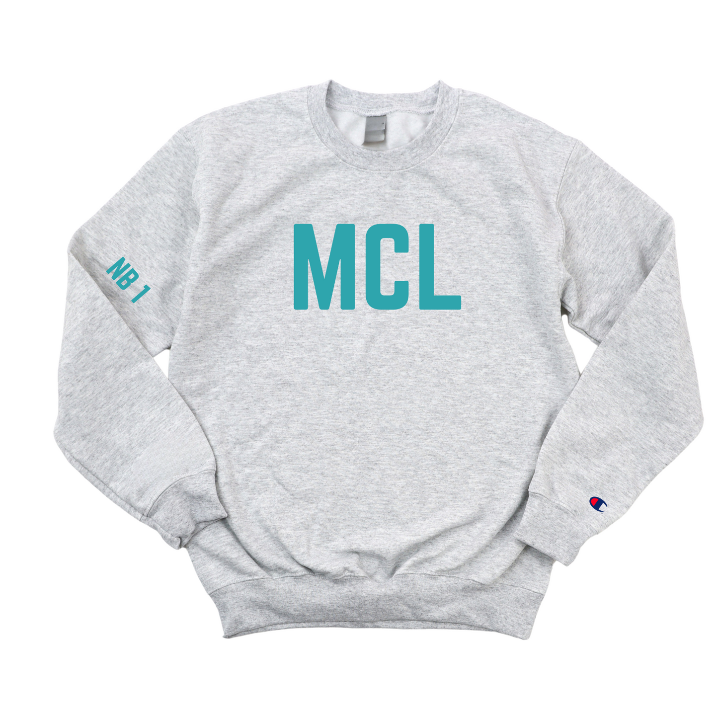 TEAL MCL NB 1 CHAMPION CREWNECK