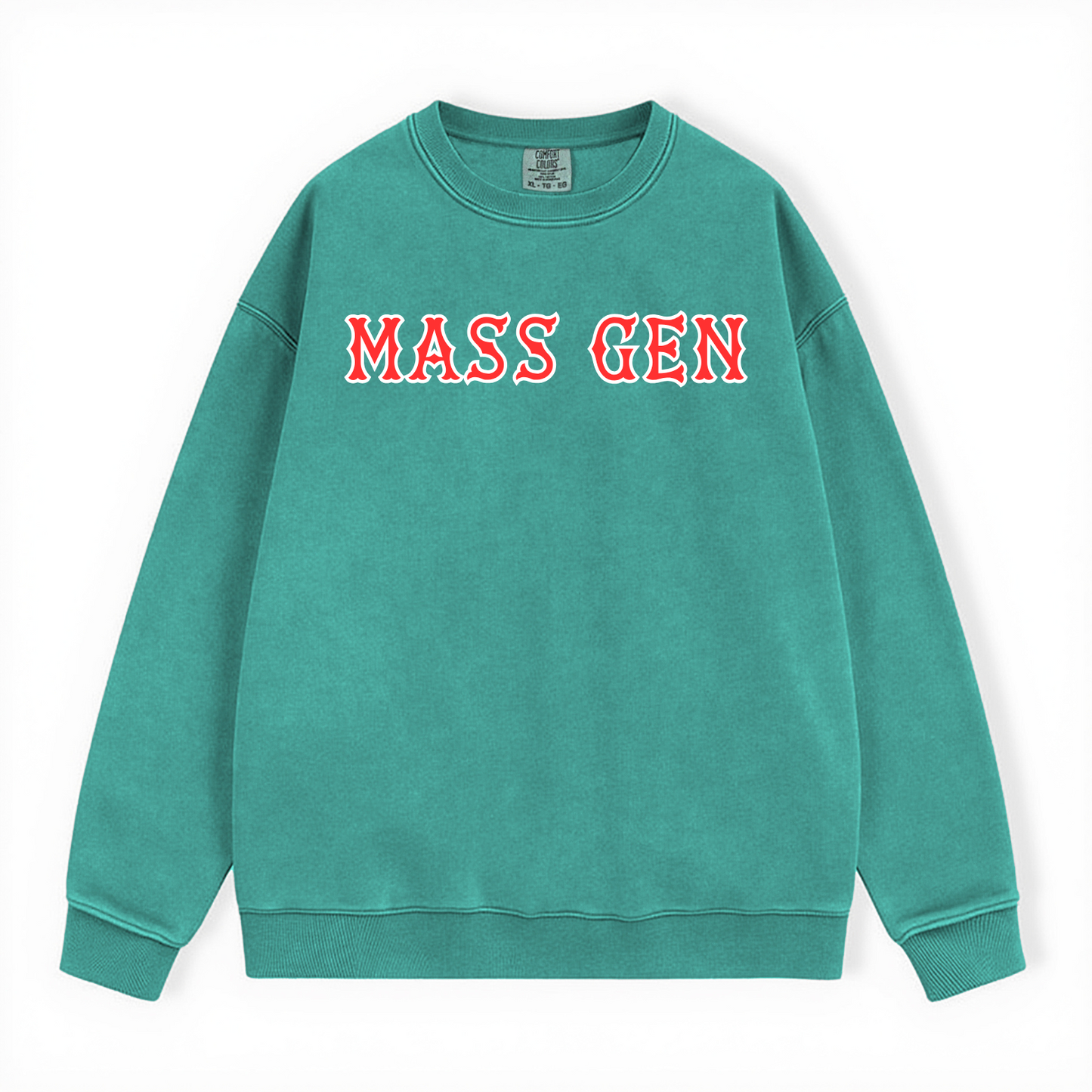 MASS GEN SOX LETTERS CREWNECK