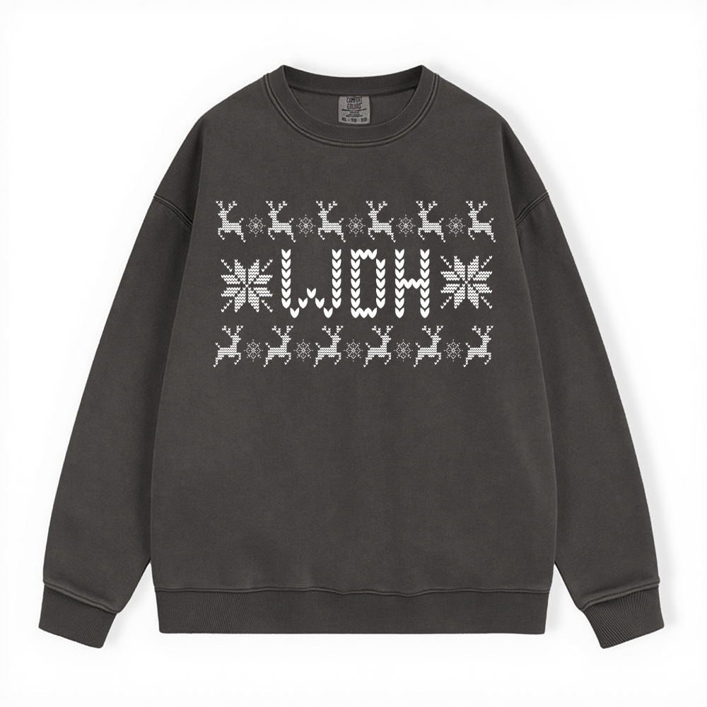 WDH UGLY SWEATER COMFORT COLORS CREWNECK