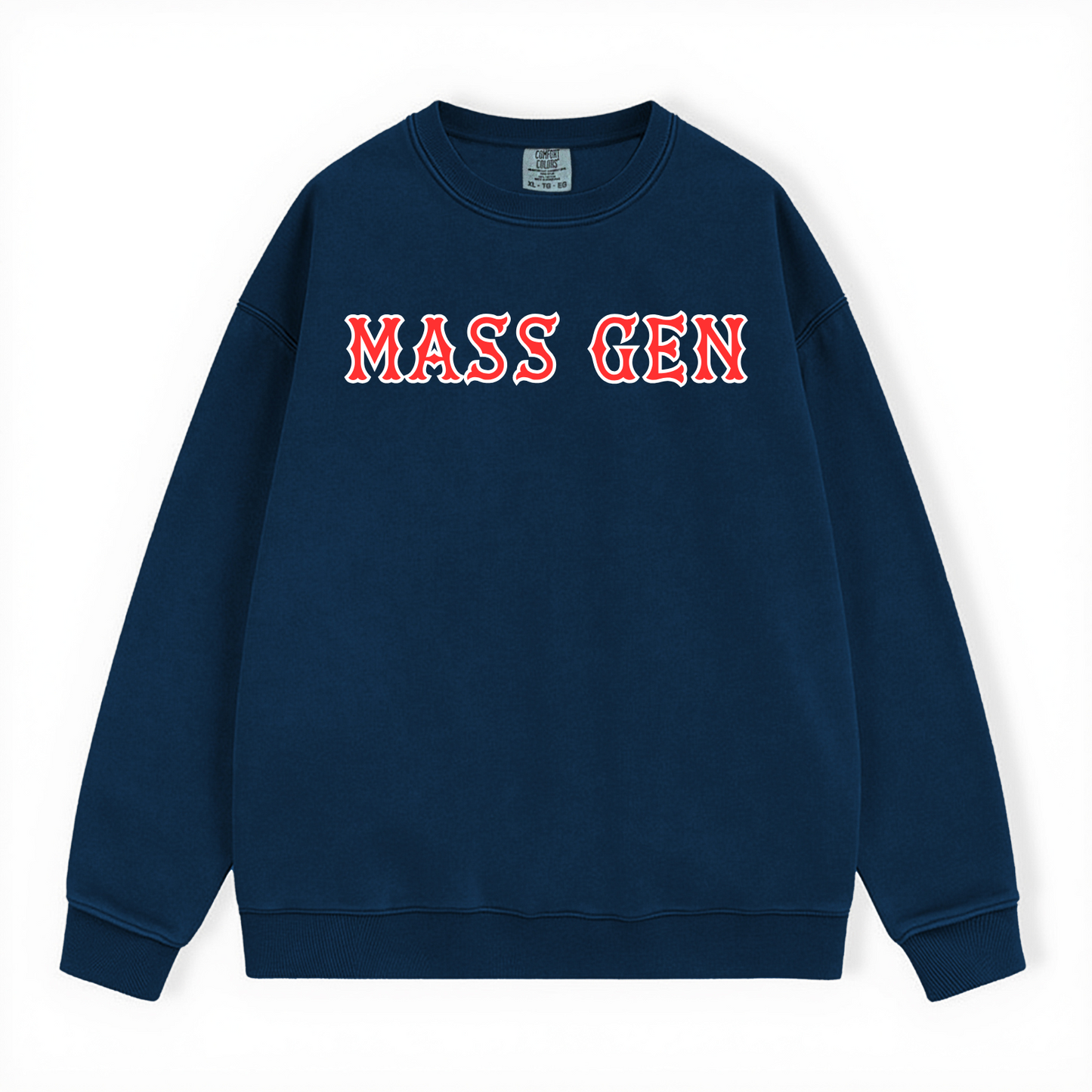 MASS GEN SOX LETTERS CREWNECK