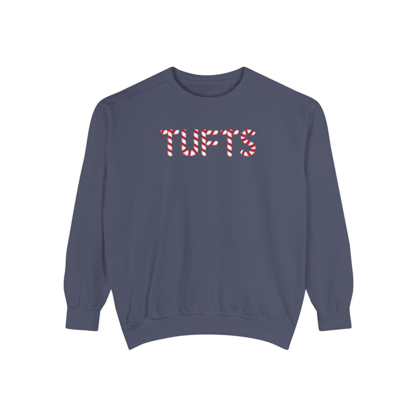 TUFTS CANDY CANE CREWNECK
