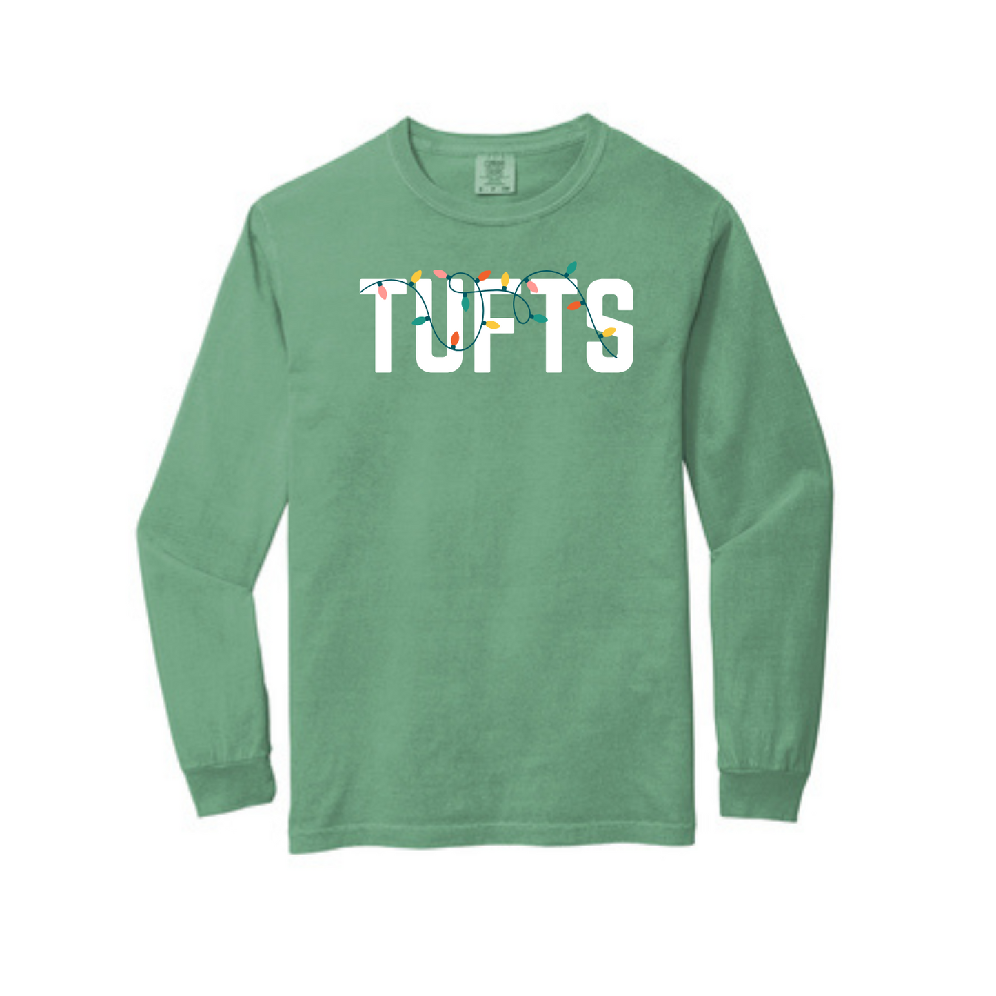 TUFTS HOLIDAY LIGHTS COMFORT COLORS LONG SLEEVE - CLEARANCE