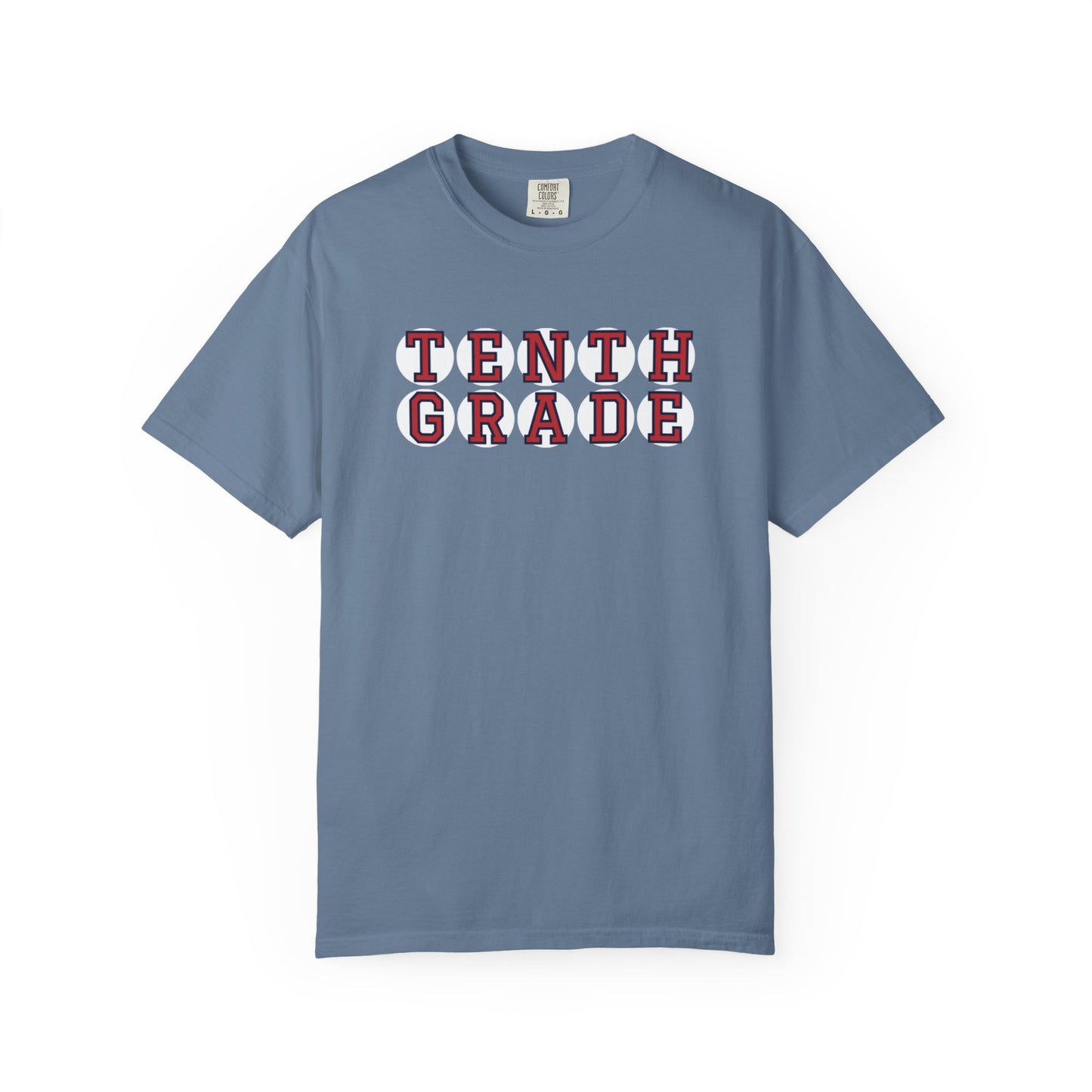 TENTH GRADE RED PLAYER LETTERS T-SHIRT