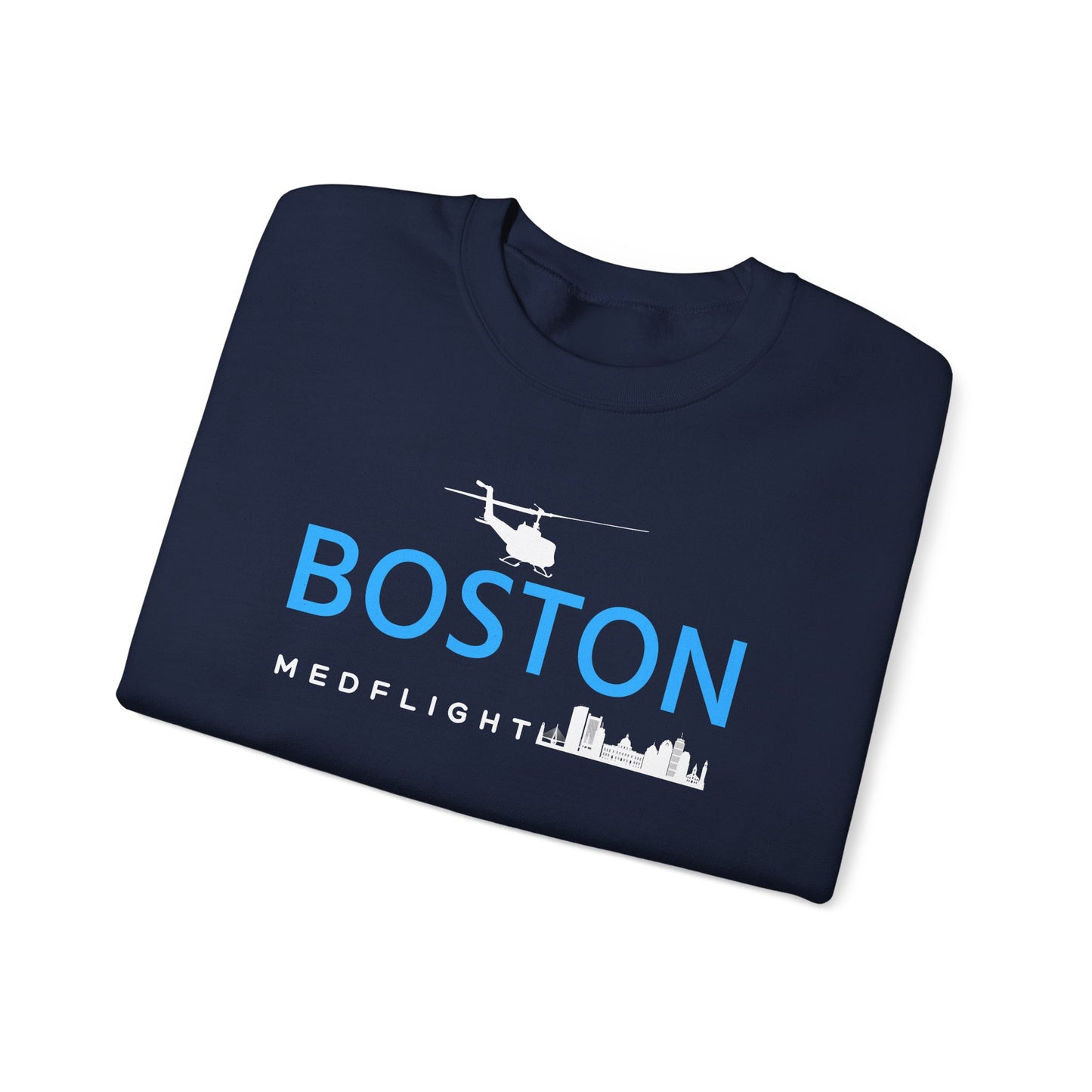 BOSTON MEDFLIGHT NAVY CREWNECK