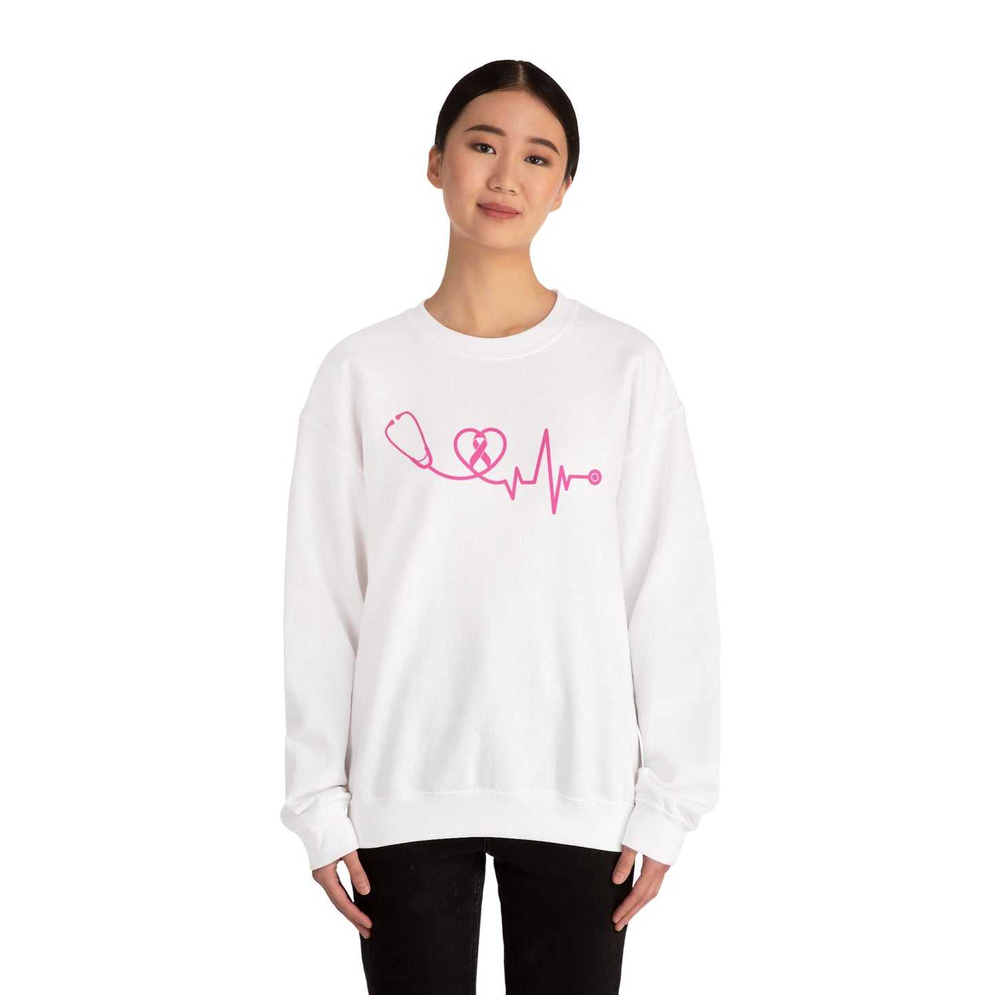 BREAST CANCER AWARENESS GILDAN CREWNECK