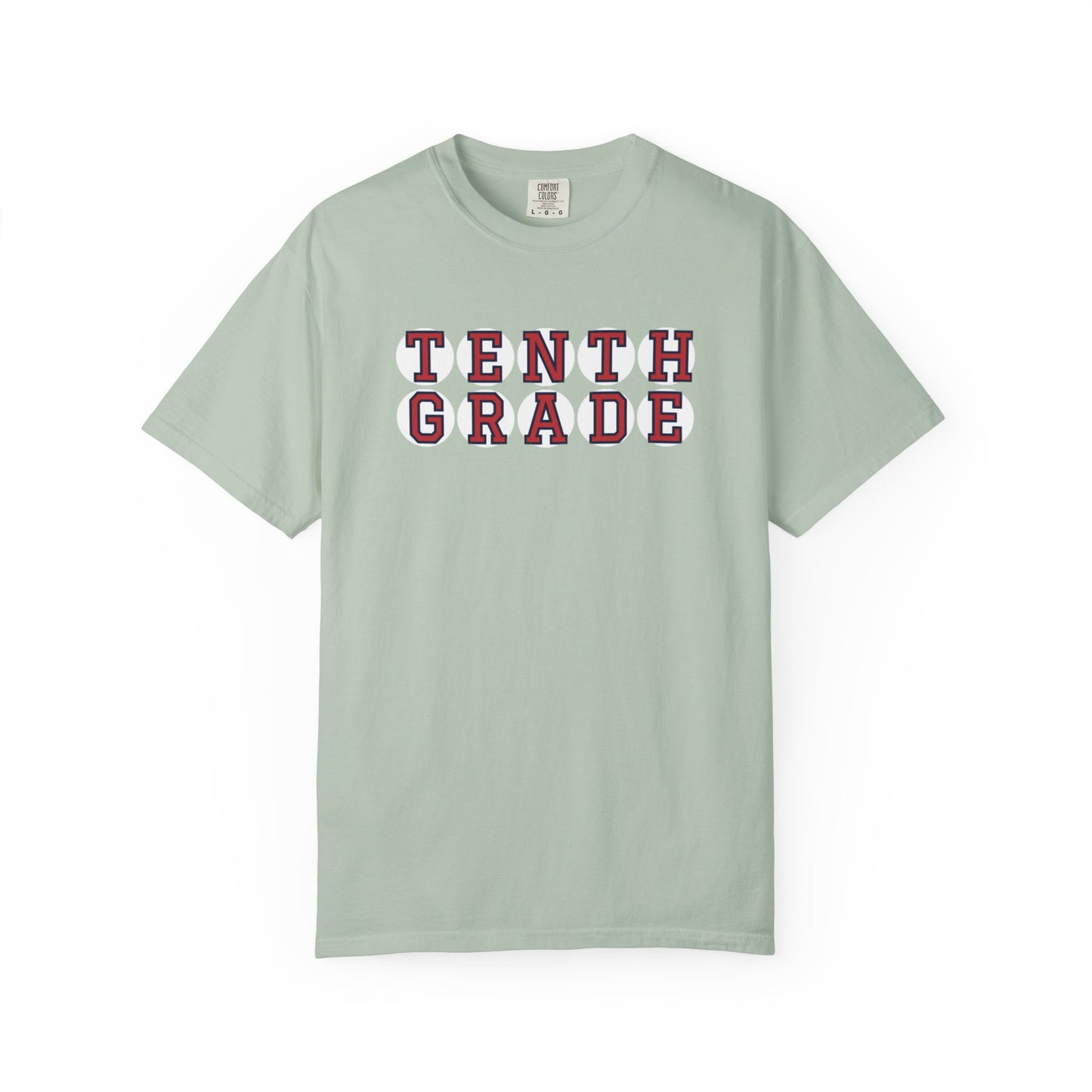 TENTH GRADE RED PLAYER LETTERS T-SHIRT