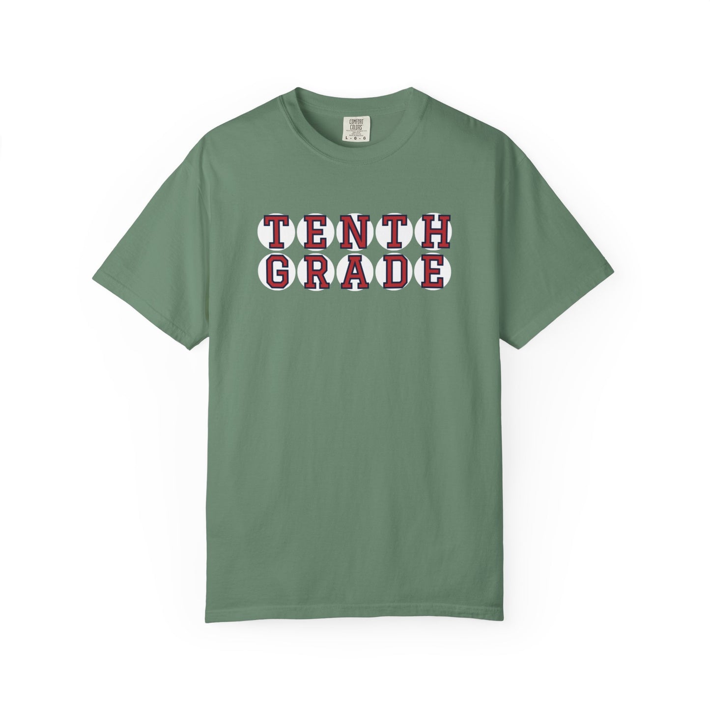 TENTH GRADE RED PLAYER LETTERS T-SHIRT