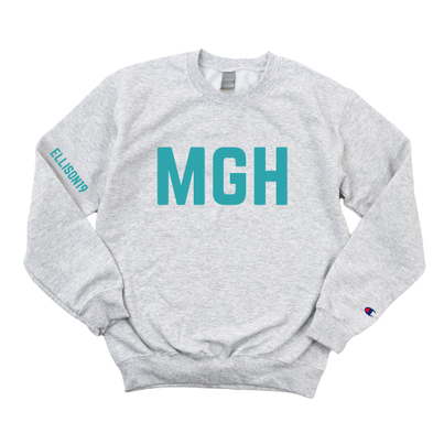 TEAL MGH RN - ELLISON19 CHAMPION CREWNECK