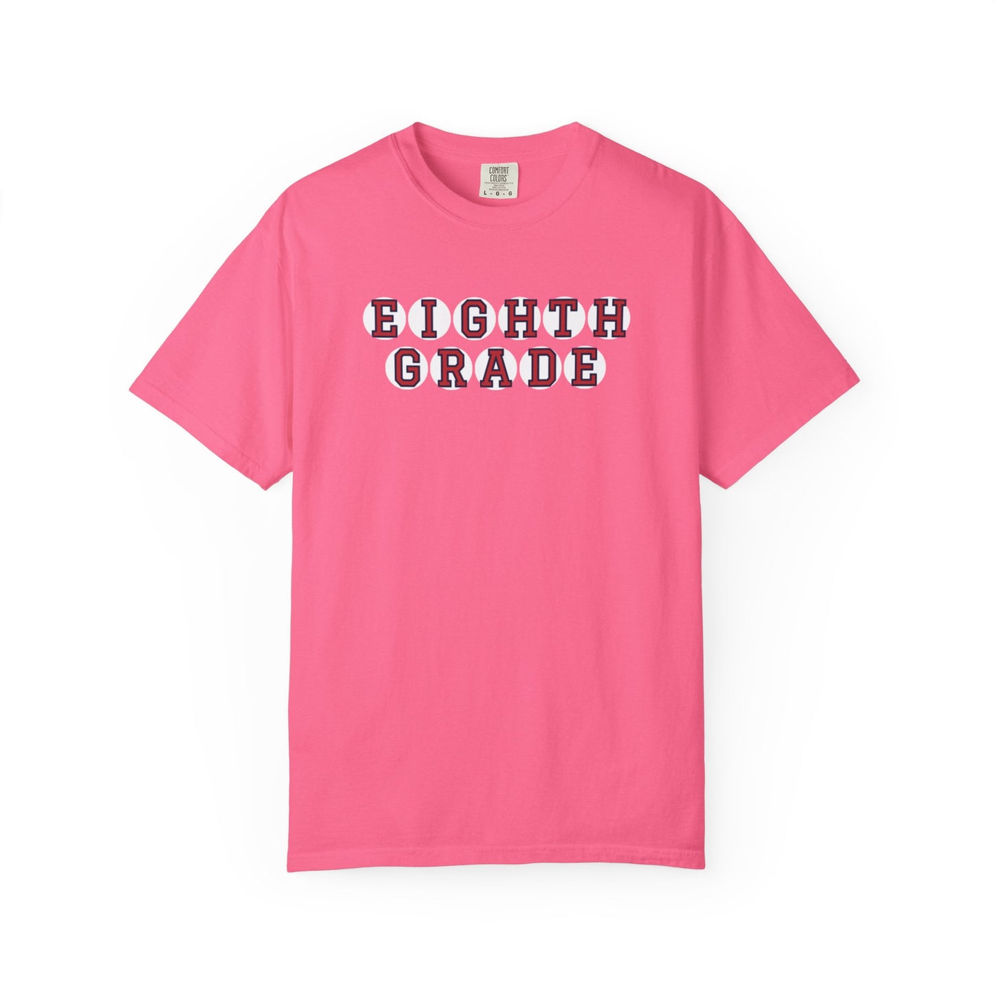 EIGHTH GRADE RED PLAYER LETTERS T-SHIRT