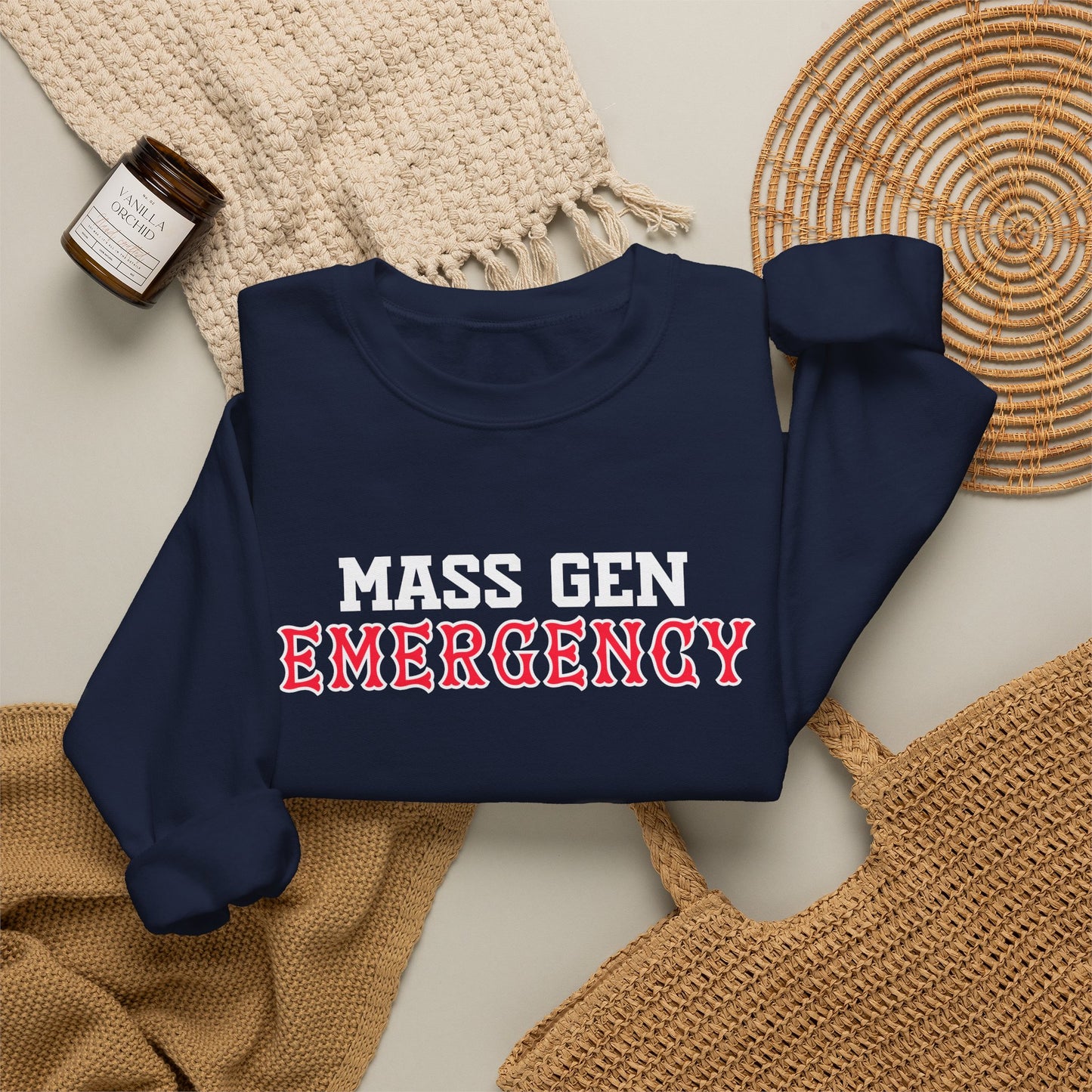 MASS GEN EMERGENCY FENWAY CREWNECK
