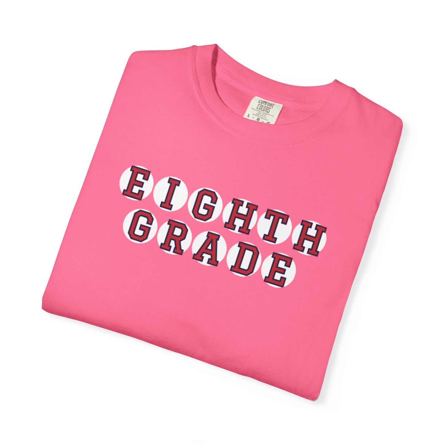 EIGHTH GRADE RED PLAYER LETTERS T-SHIRT