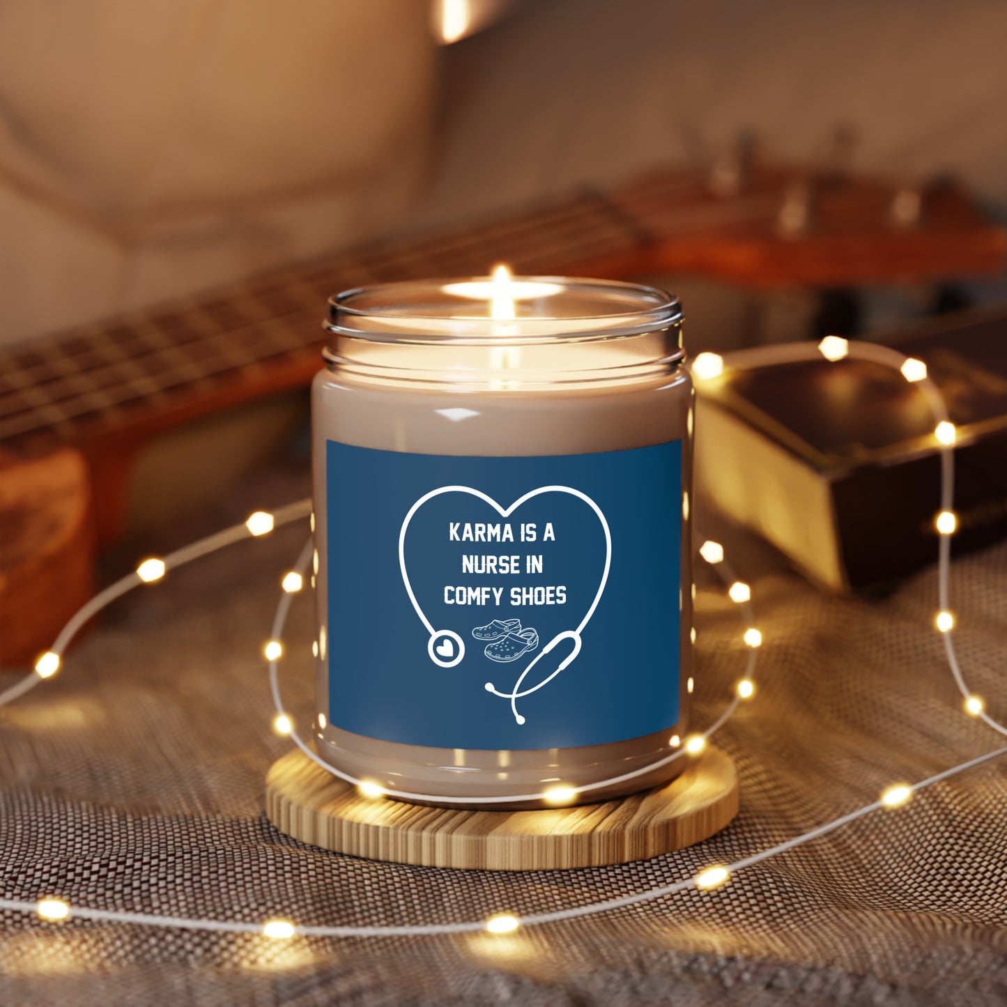 KARMA IS A NURSE IN COMFY SHOES CANDLE