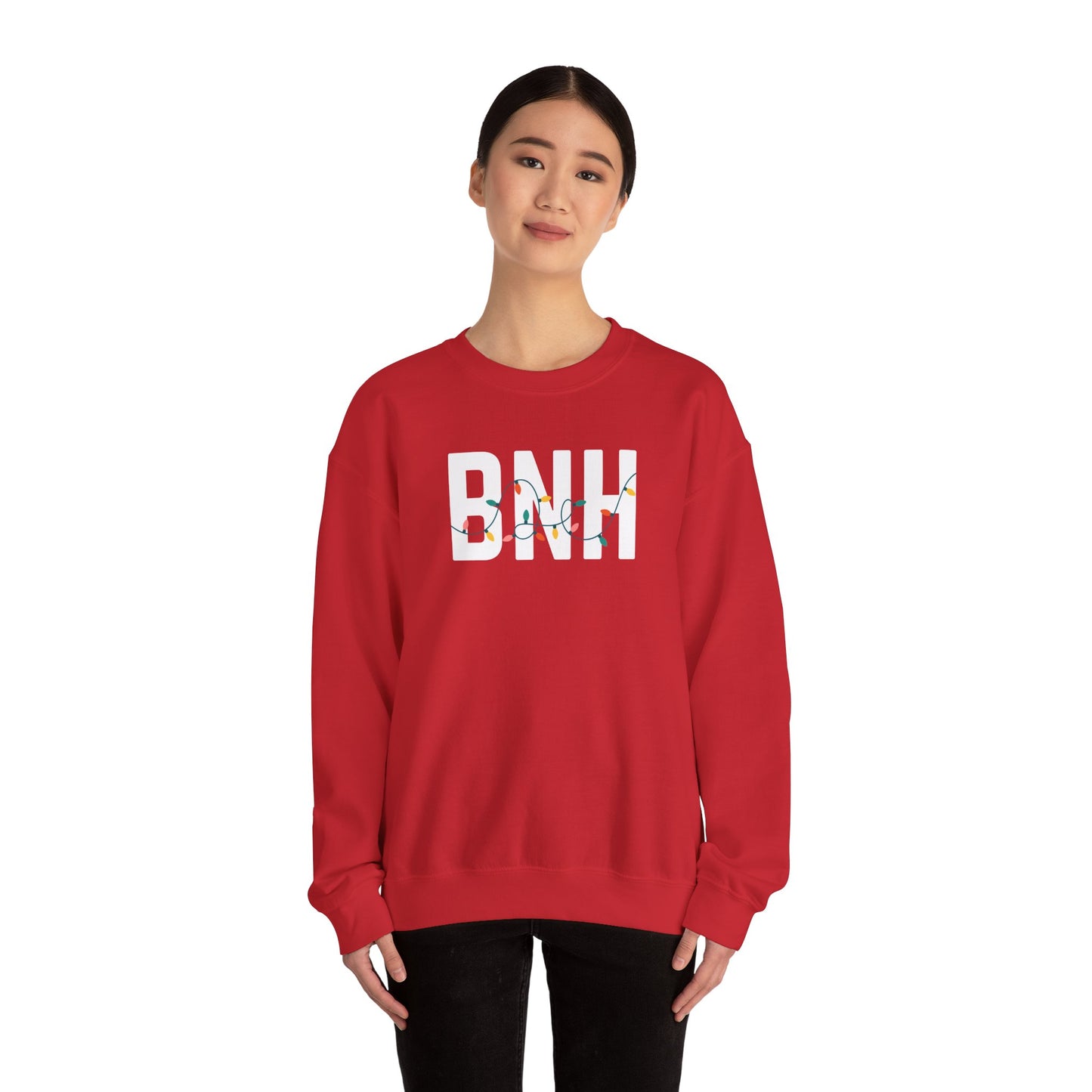 BNH HOLIDAY LIGHTS HEAVY BLEND CREWNECK