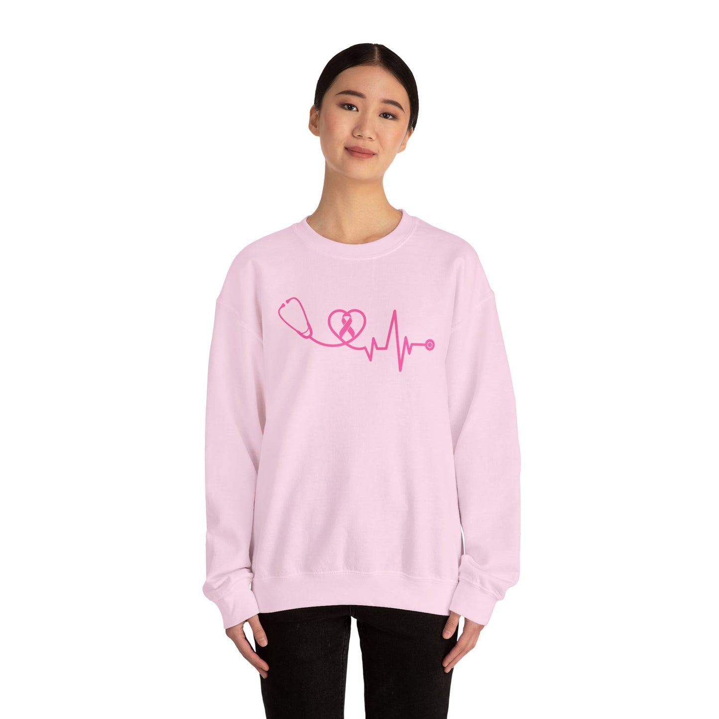 BREAST CANCER AWARENESS GILDAN CREWNECK