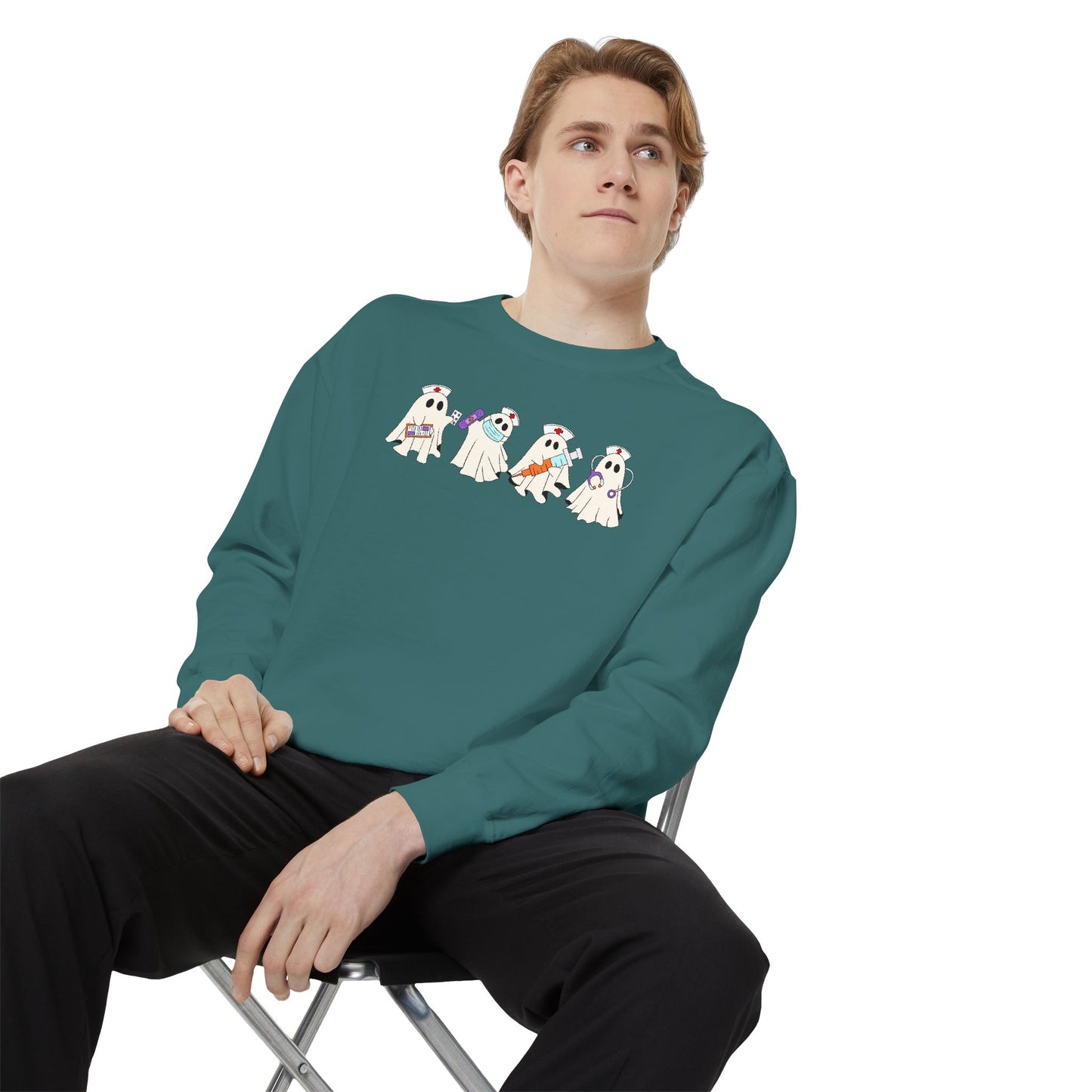 BOO BOO CREW GHOST CREWNECK