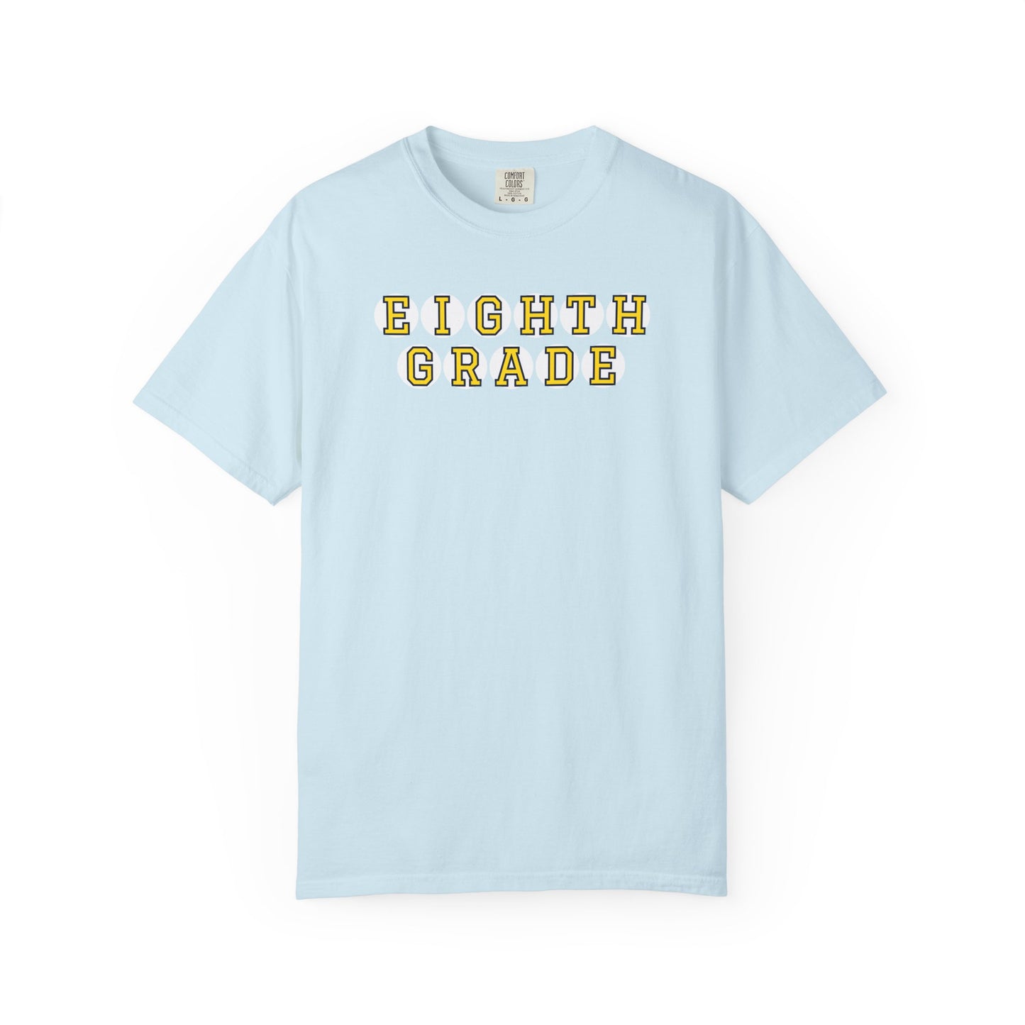 EIGHTH GRADE YELLOW PLAYER LETTERS T-SHIRT