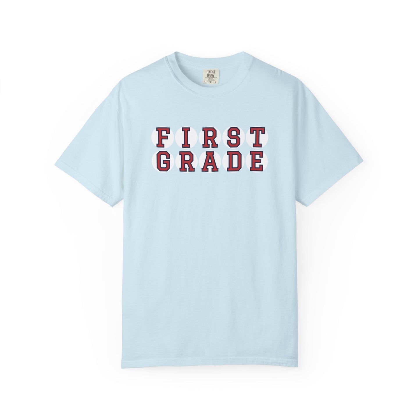 FIRST GRADE RED PLAYER LETTERS T-SHIRT