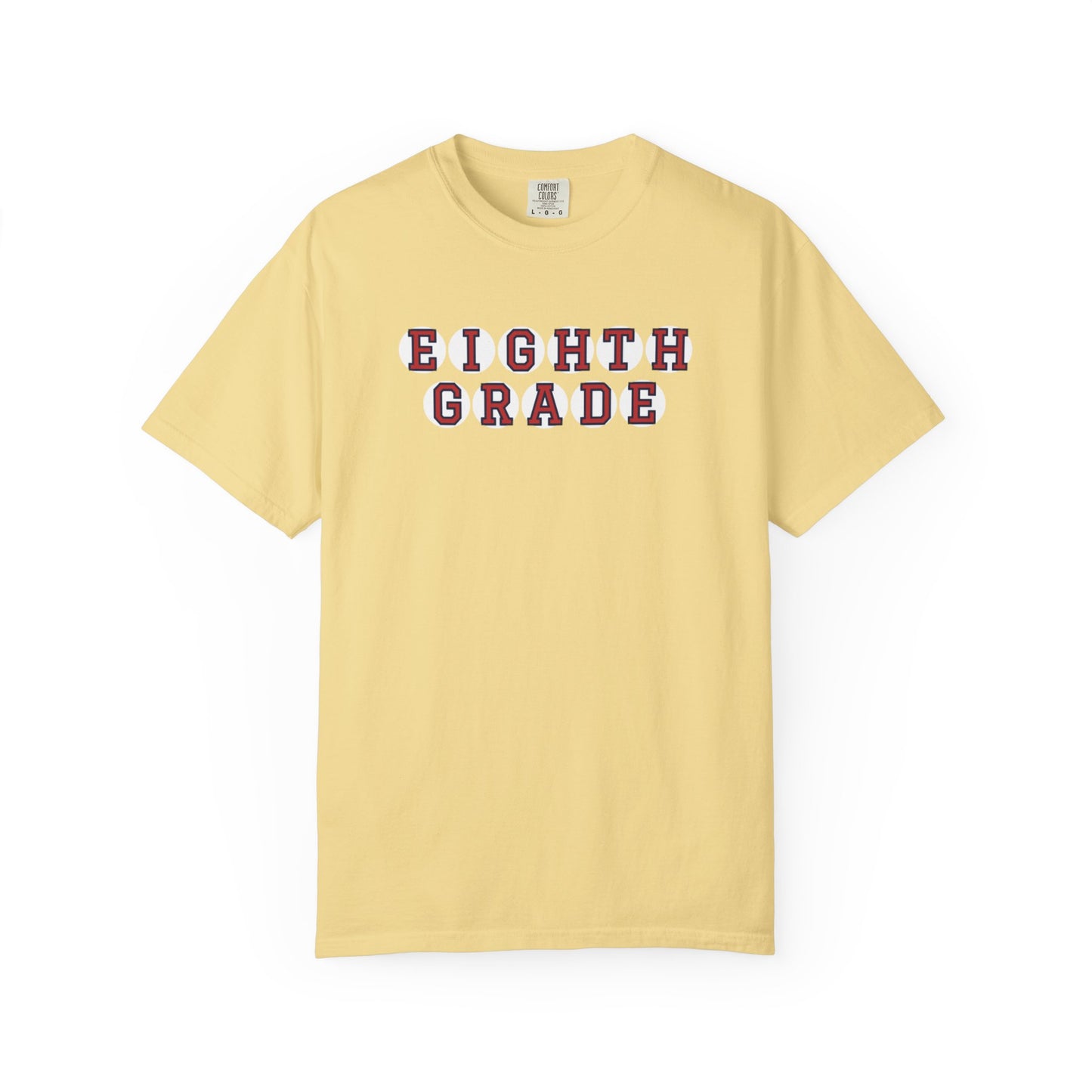 EIGHTH GRADE RED PLAYER LETTERS T-SHIRT