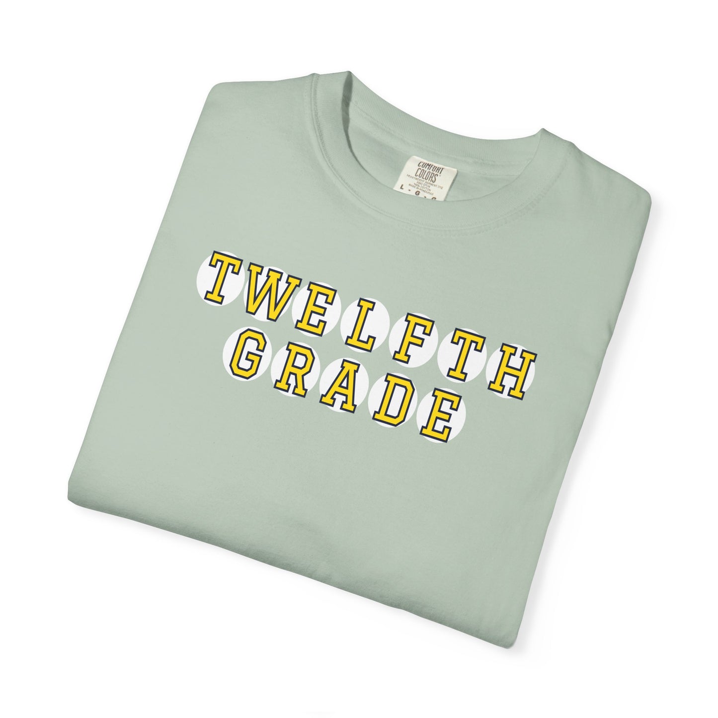 TWELFTH GRADE YELLOW PLAYER LETTERS T-SHIRT