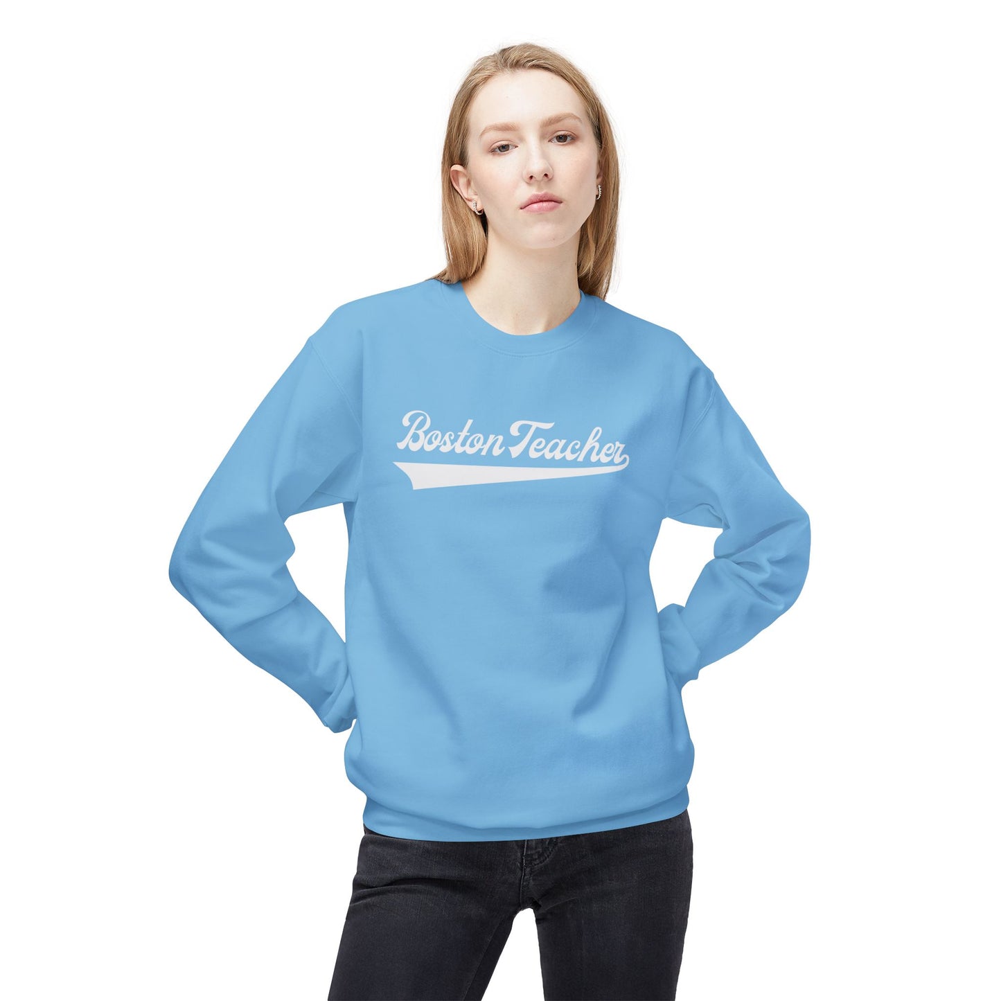 BOSTON TEACHER GILDAN CREWNECK