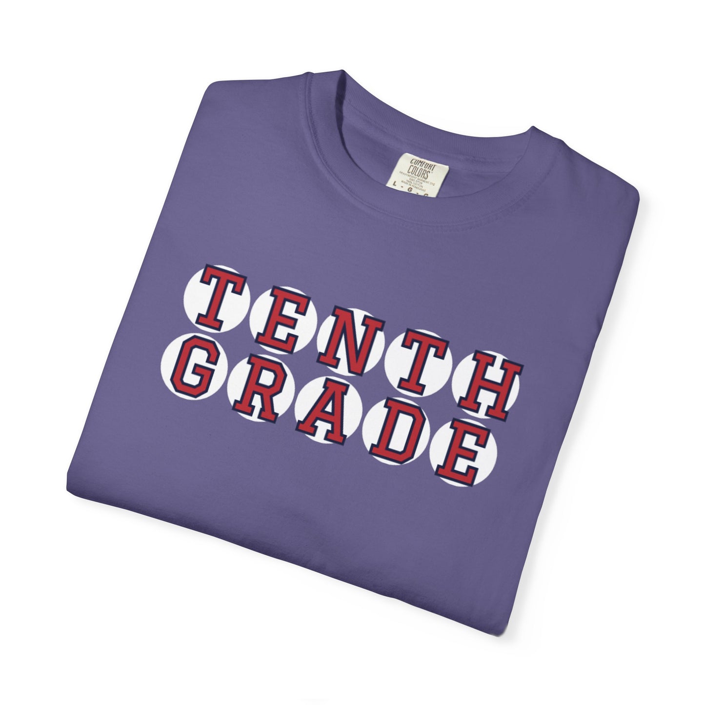 TENTH GRADE RED PLAYER LETTERS T-SHIRT