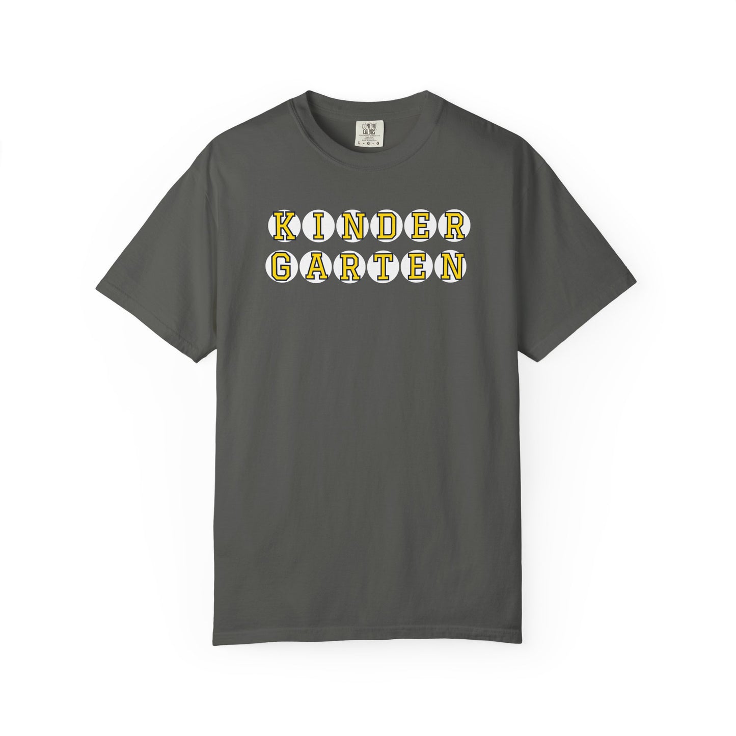 KINDERGARTEN YELLOW PLAYER NUMBER T-SHIRT