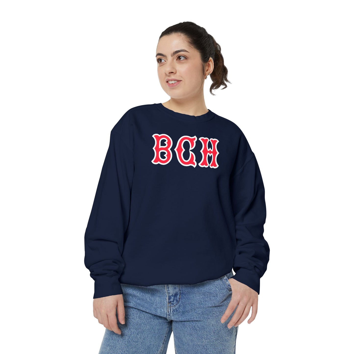 BCH SOX LETTERS CREWNECK