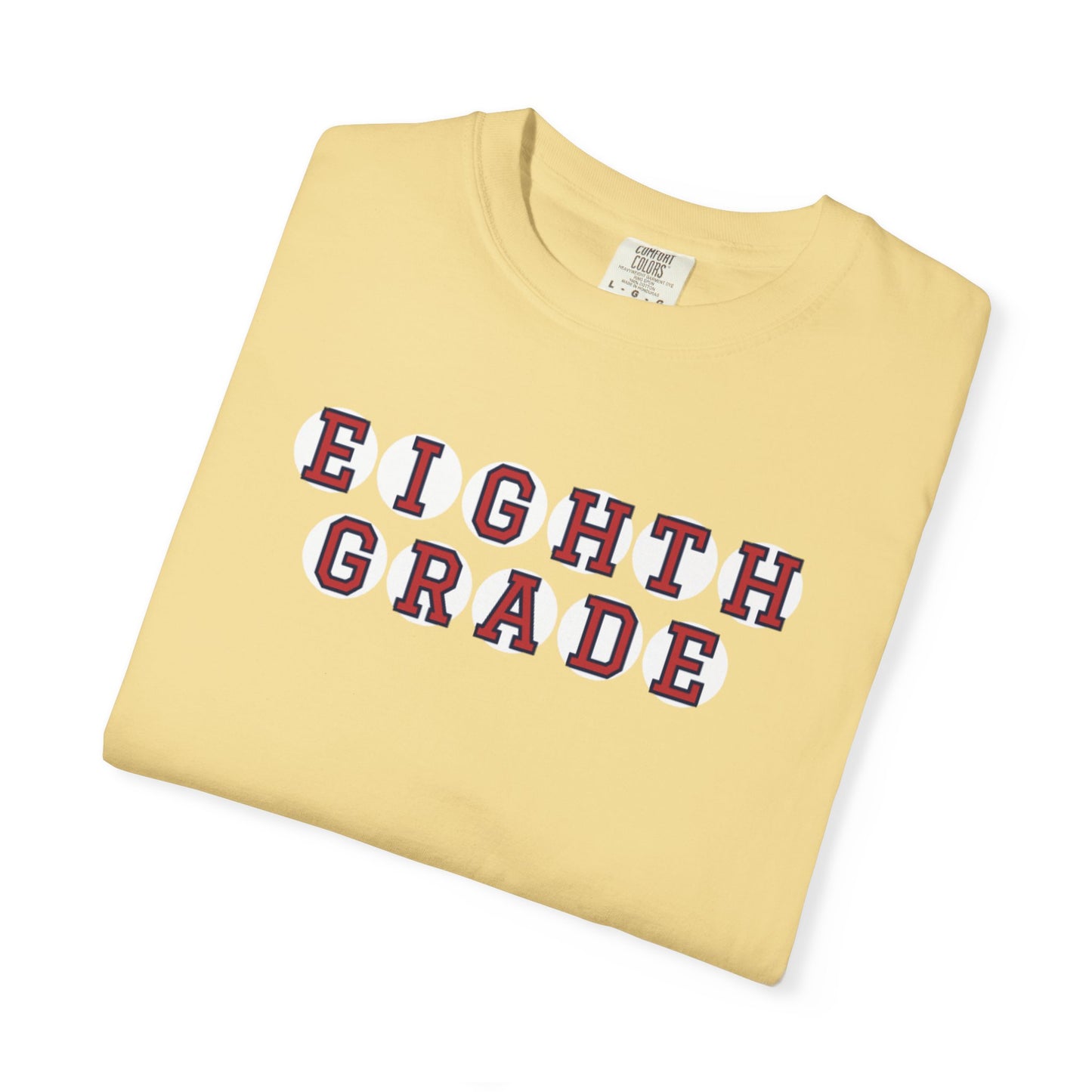 EIGHTH GRADE RED PLAYER LETTERS T-SHIRT