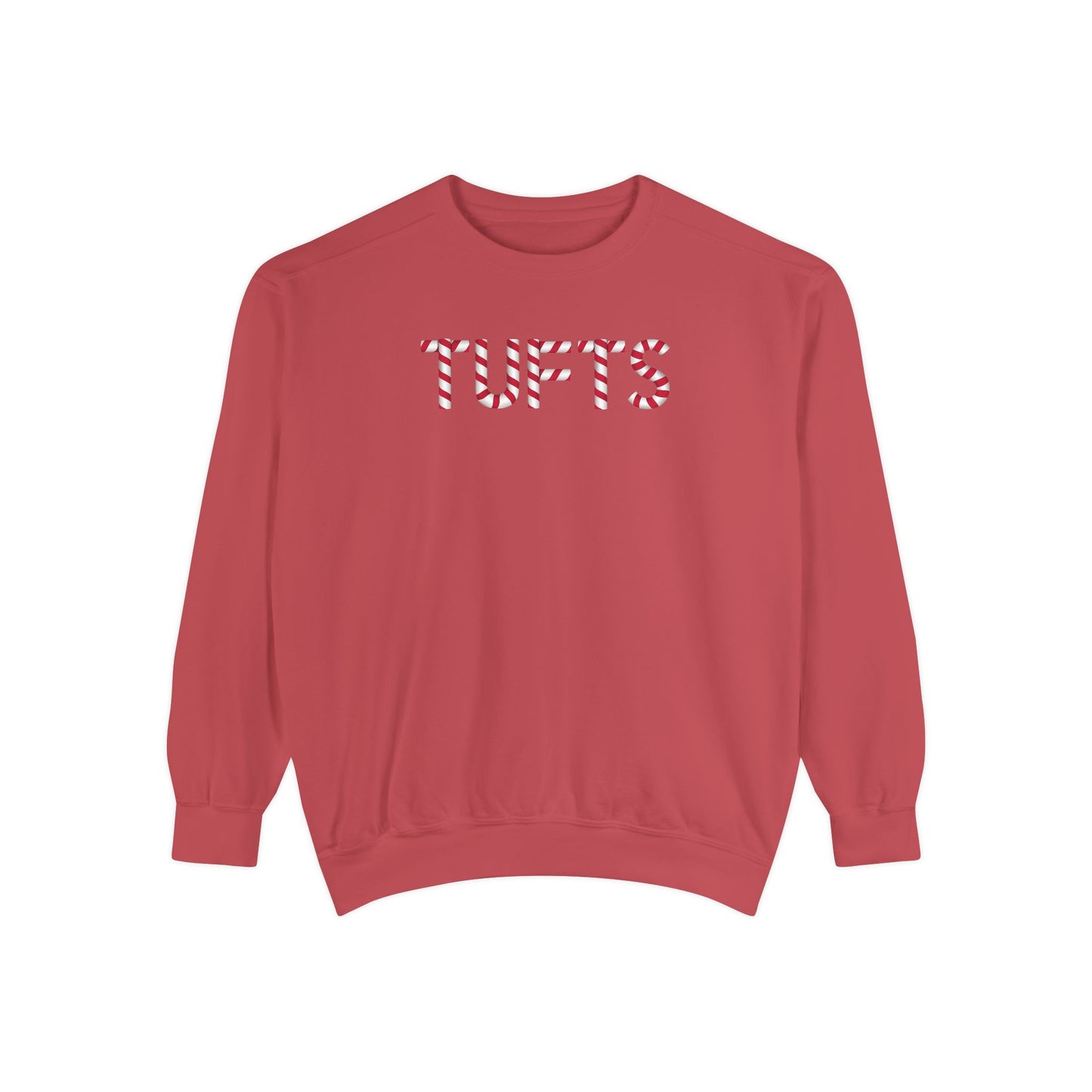 TUFTS CANDY CANE CREWNECK