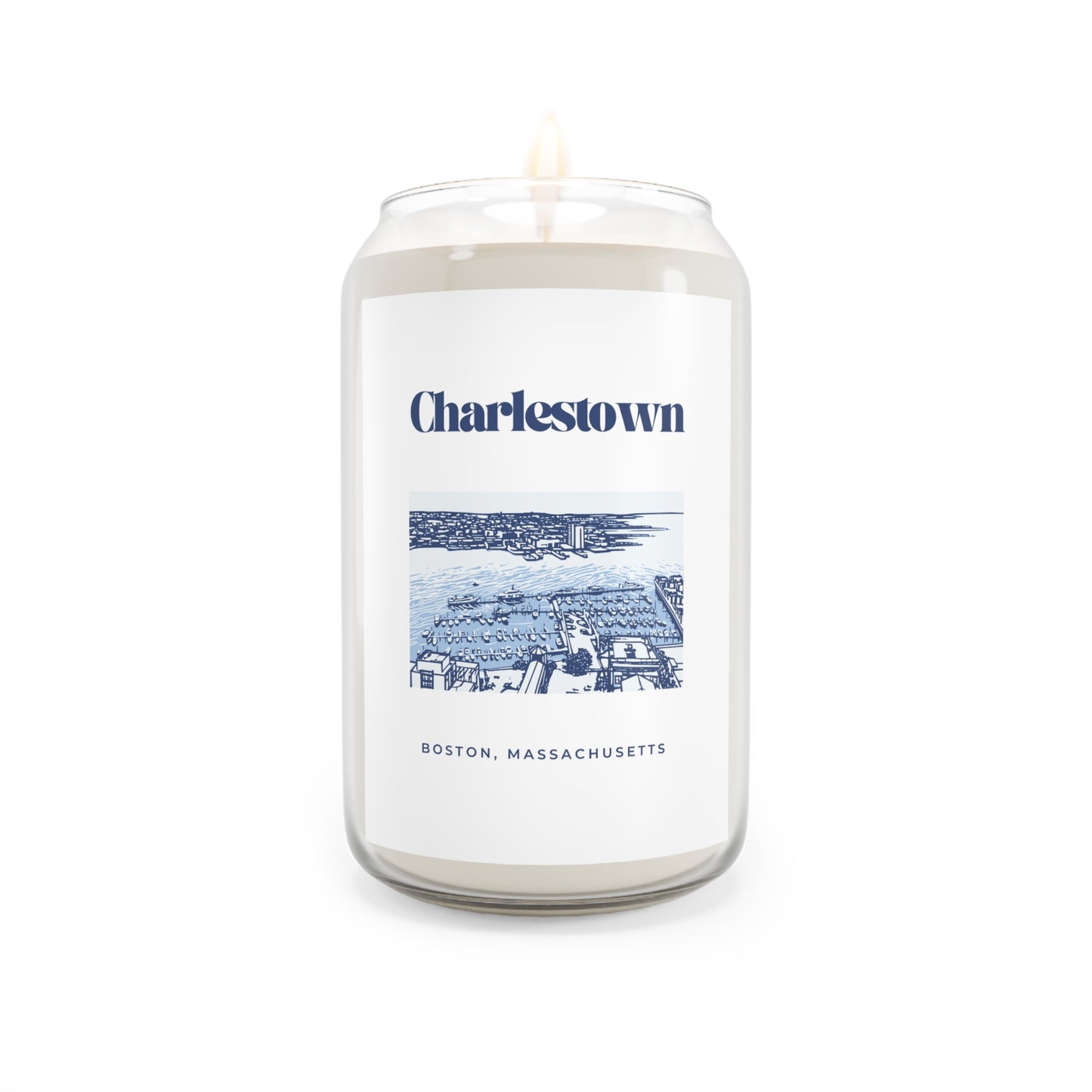 Blue Charlestown Scented Soy Candle