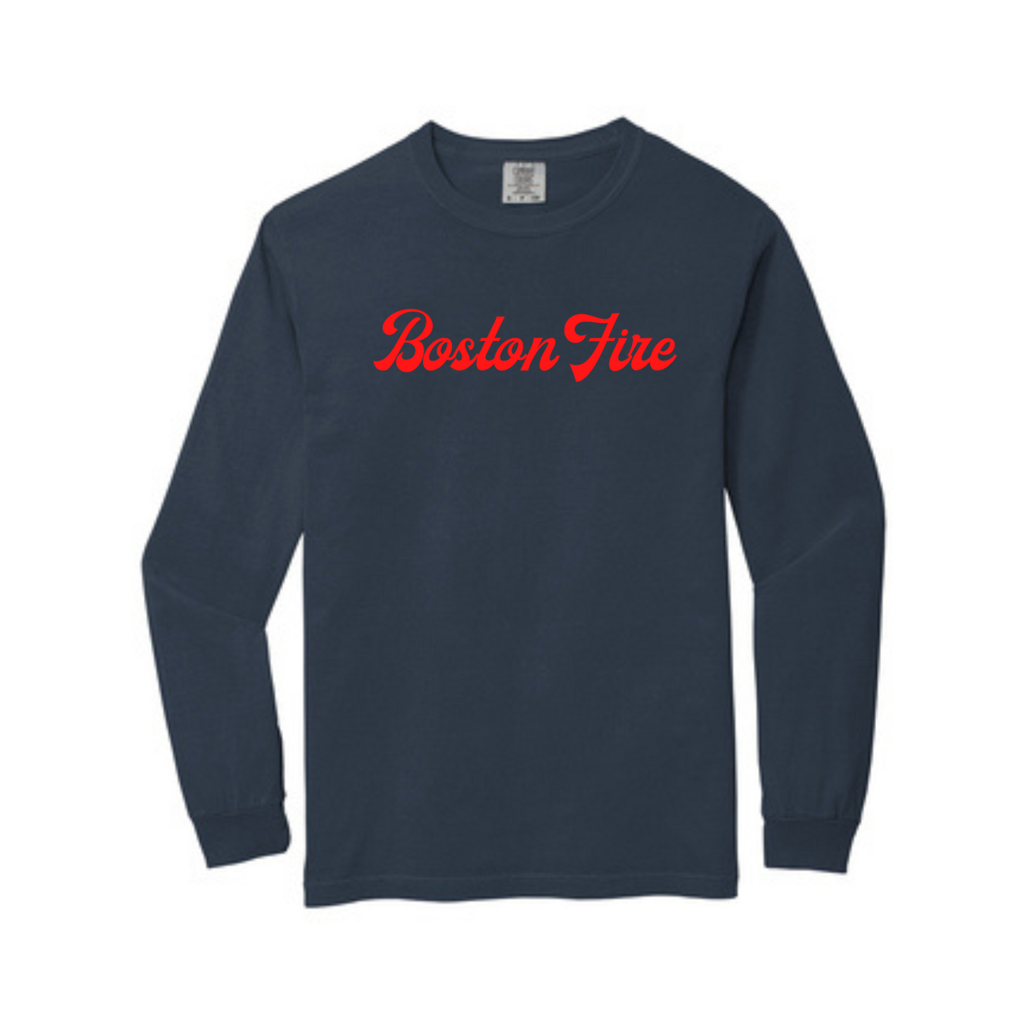 RETRO BOSTON FIRE LONG SLEEVE RED