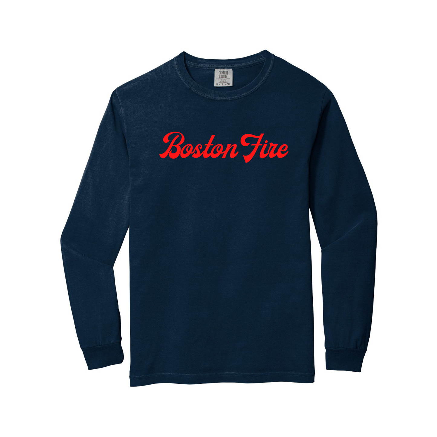 RETRO BOSTON FIRE LONG SLEEVE RED