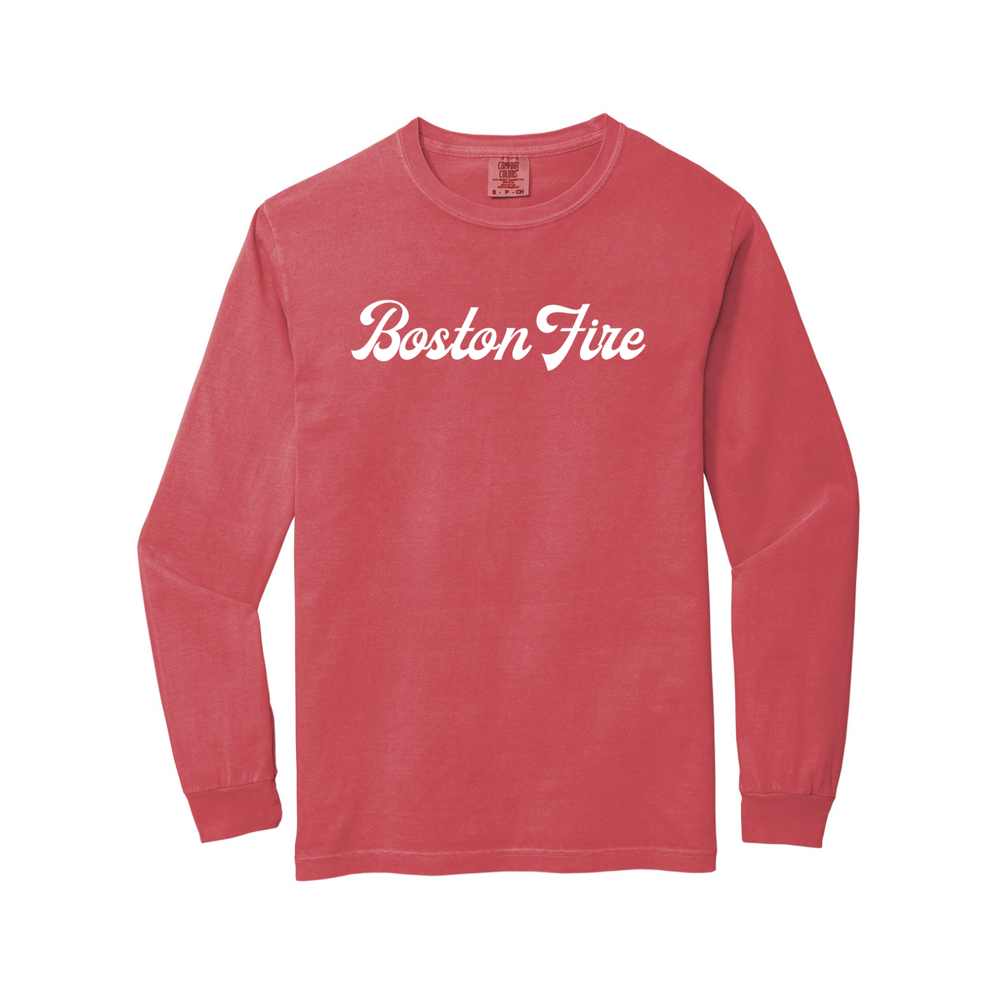 RETRO BOSTON FIRE LONG SLEEVE WHITE