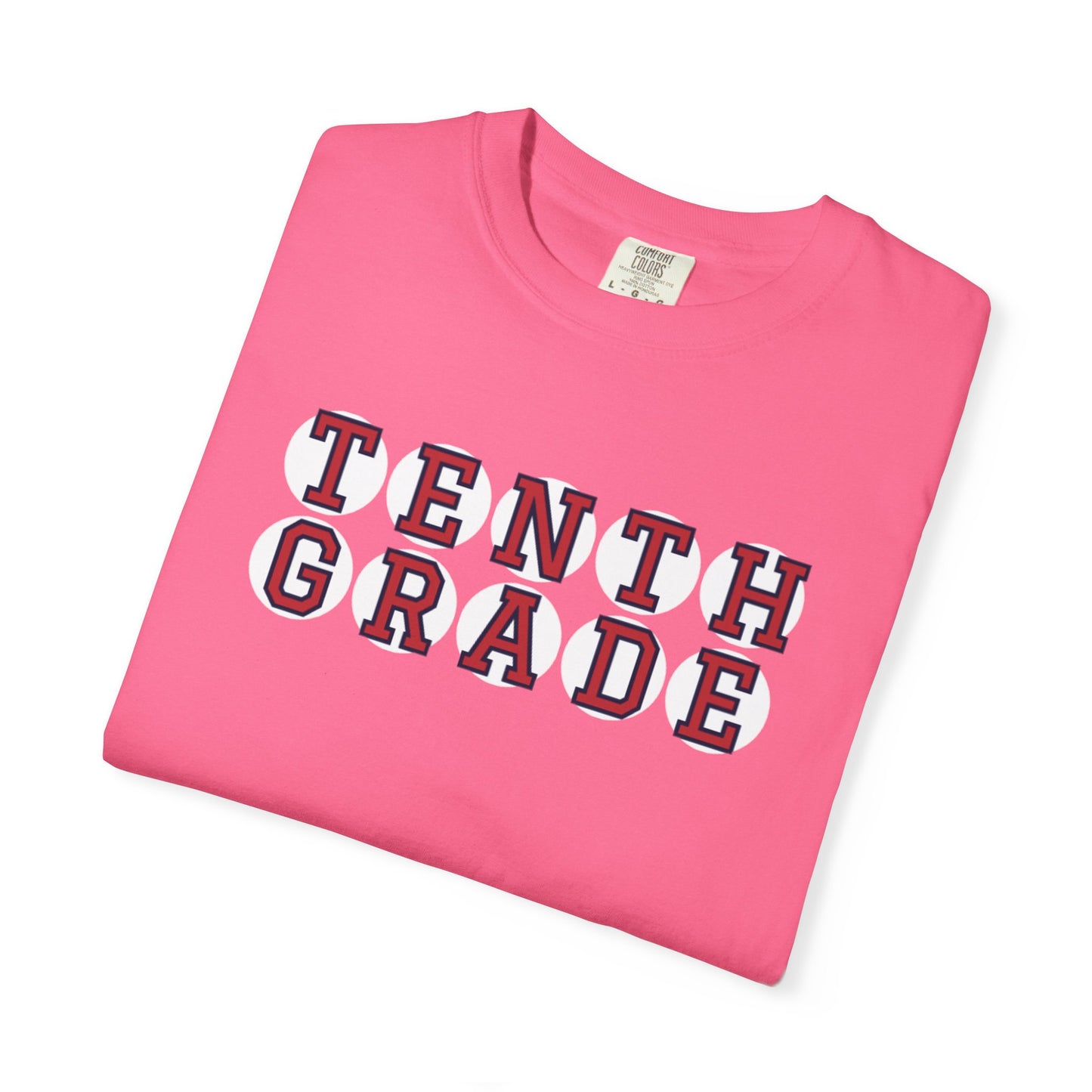 TENTH GRADE RED PLAYER LETTERS T-SHIRT