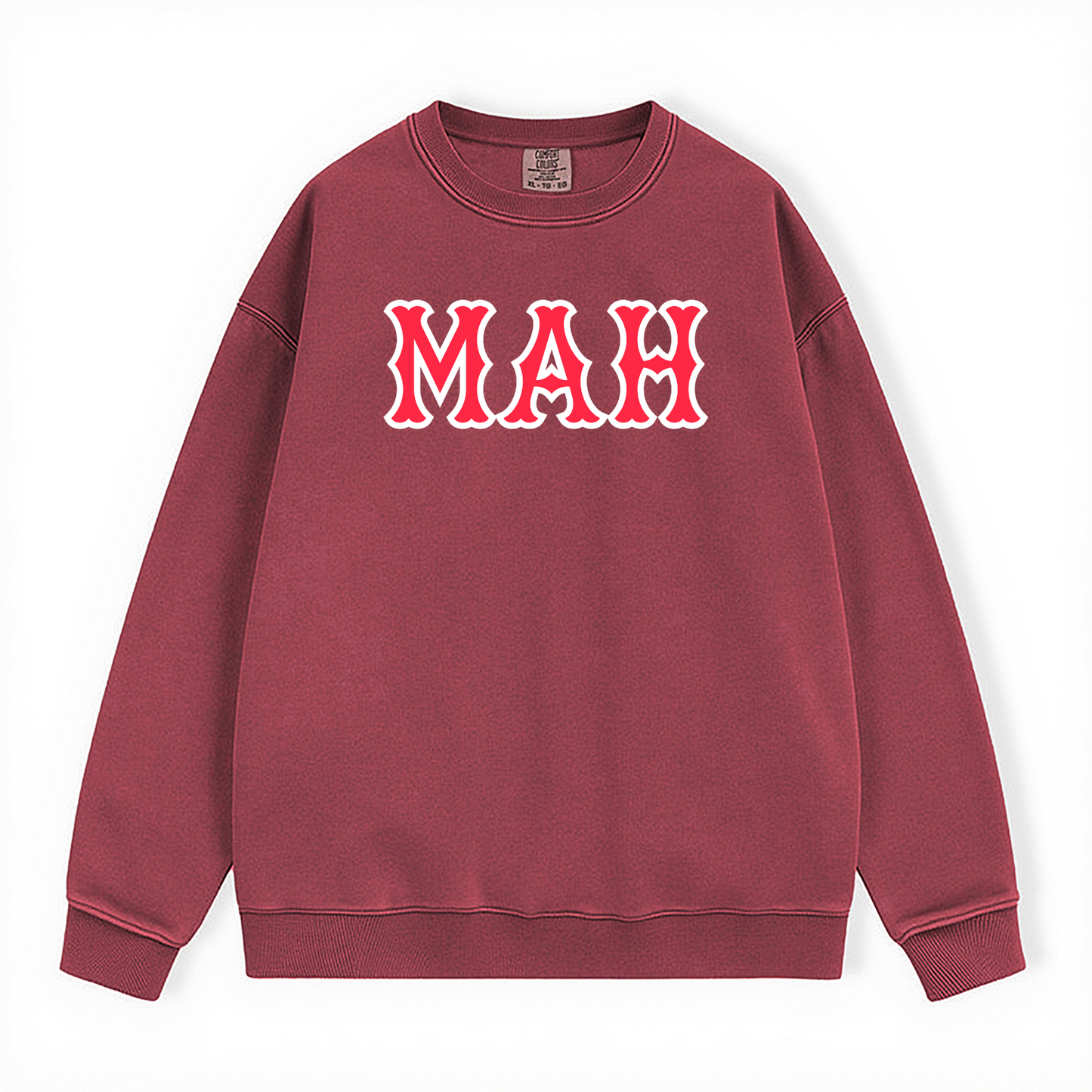 MAH SOX LETTERS CREWNECK