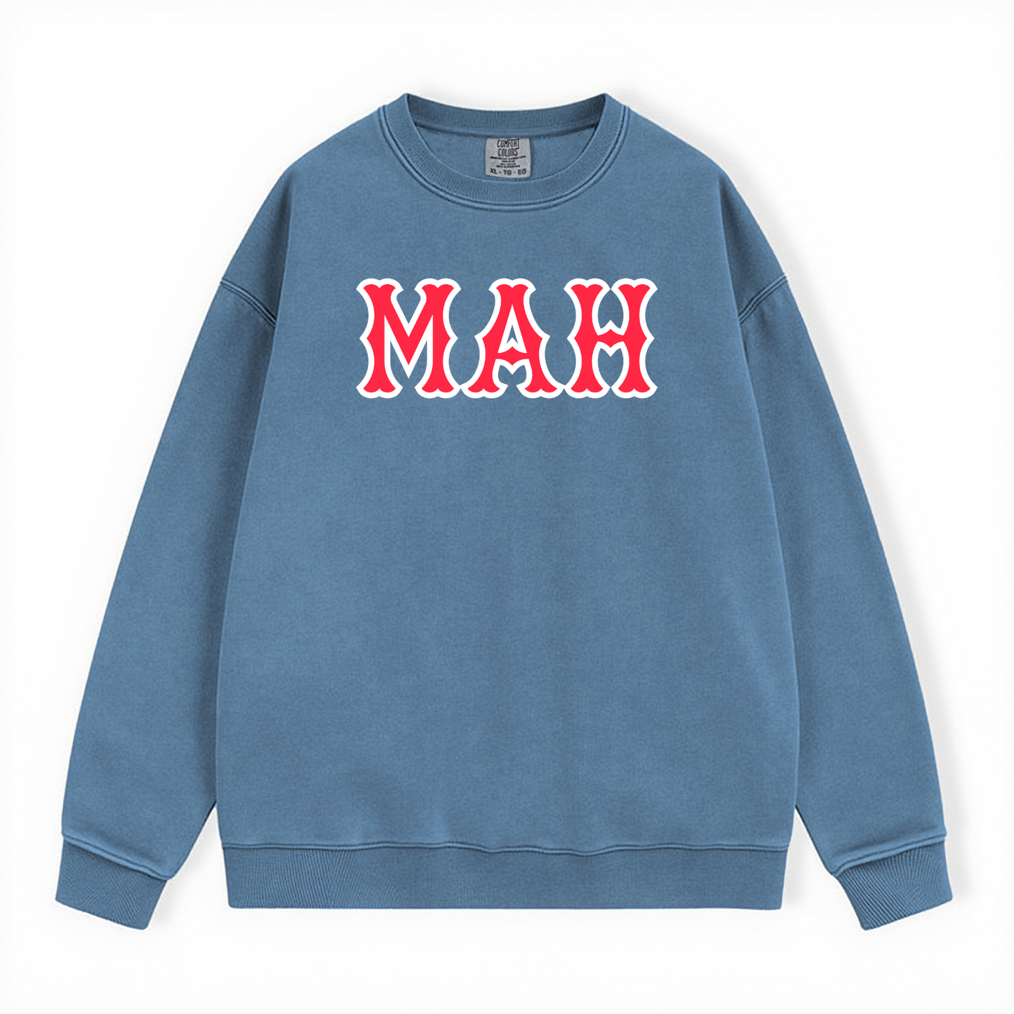 MAH SOX LETTERS CREWNECK