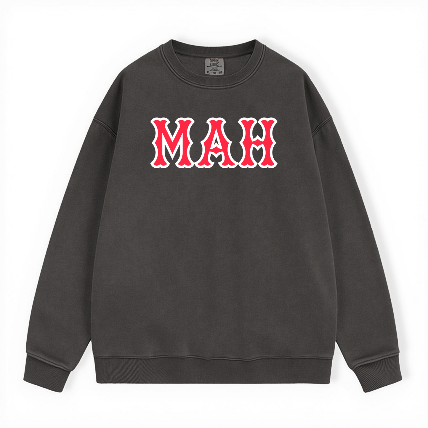 MAH SOX LETTERS CREWNECK